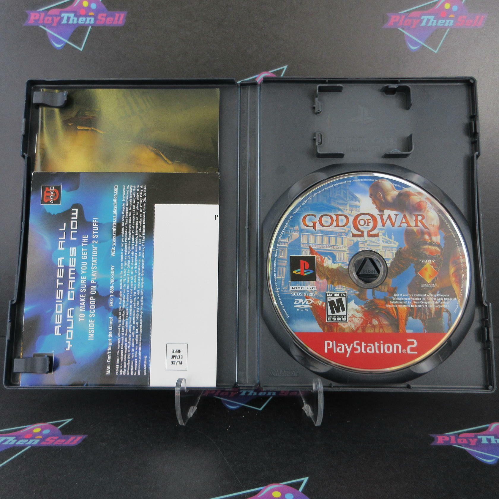 God of War PS2 PlayStation 2 GH + Reg Card Complete - Excellent