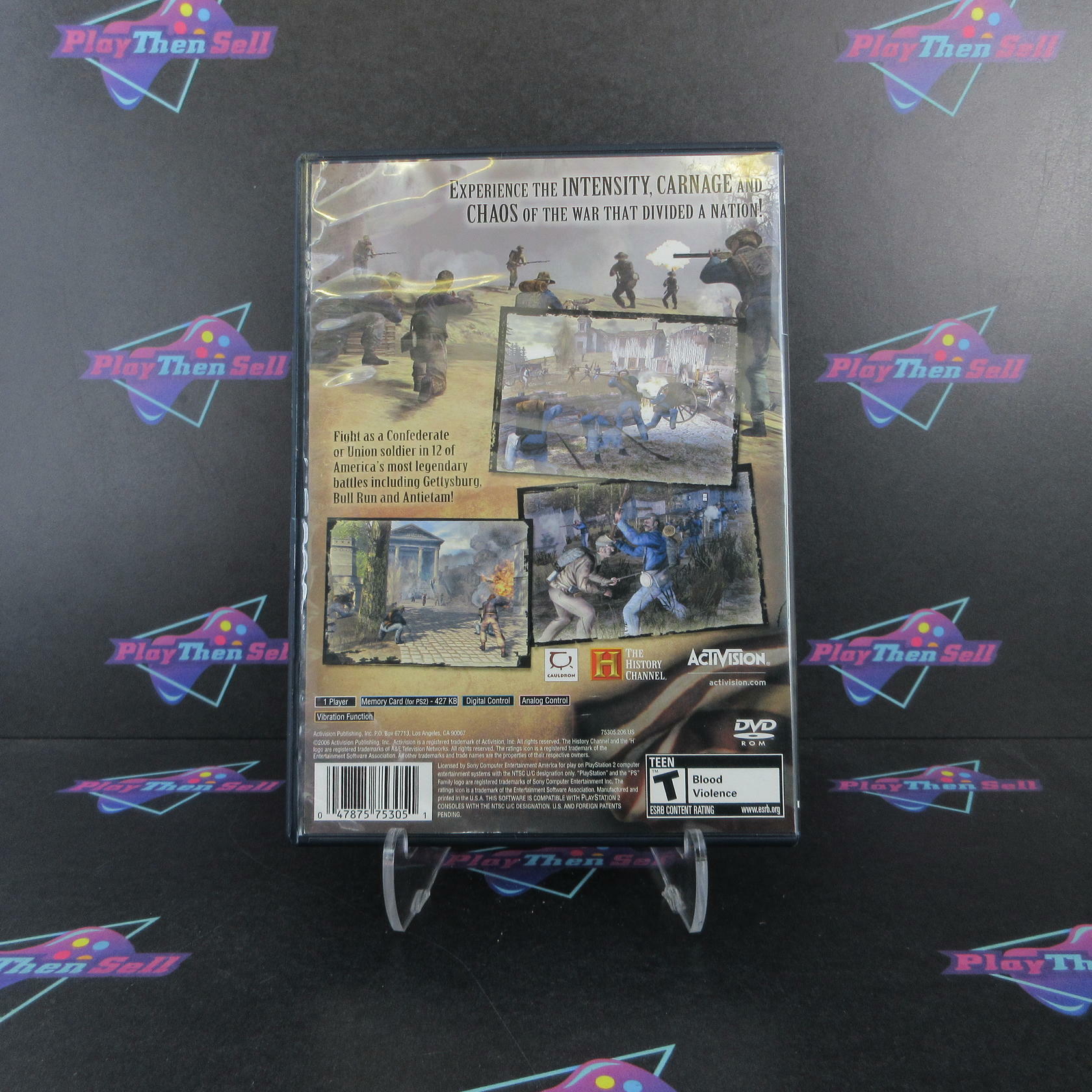 History Channel Civil War A Nation Divided PS2 PlayStation 2 CIB - Excellent
