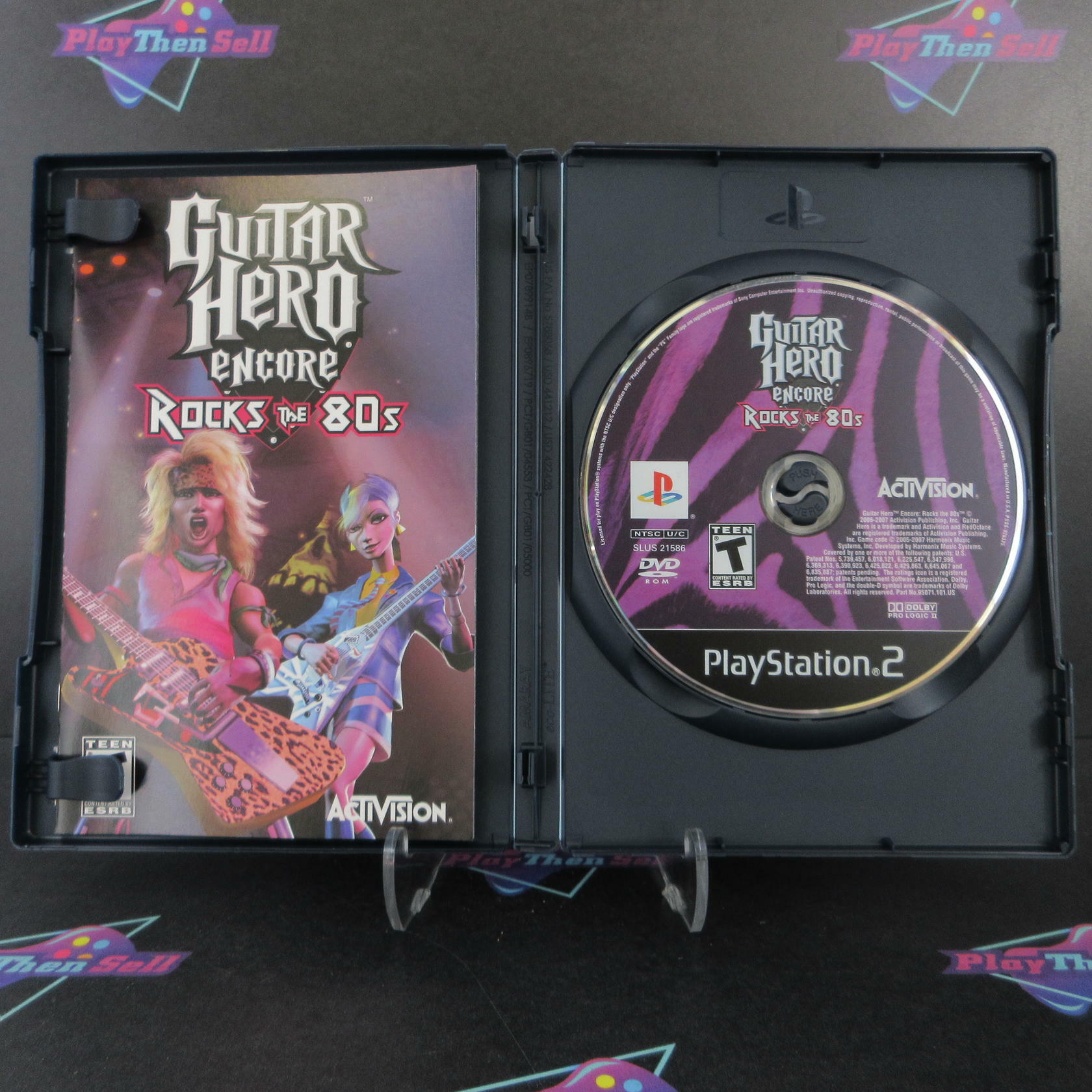 Guitar Hero Encore Rocks the 80s PS2 PlayStation 2 Complete - Excellent