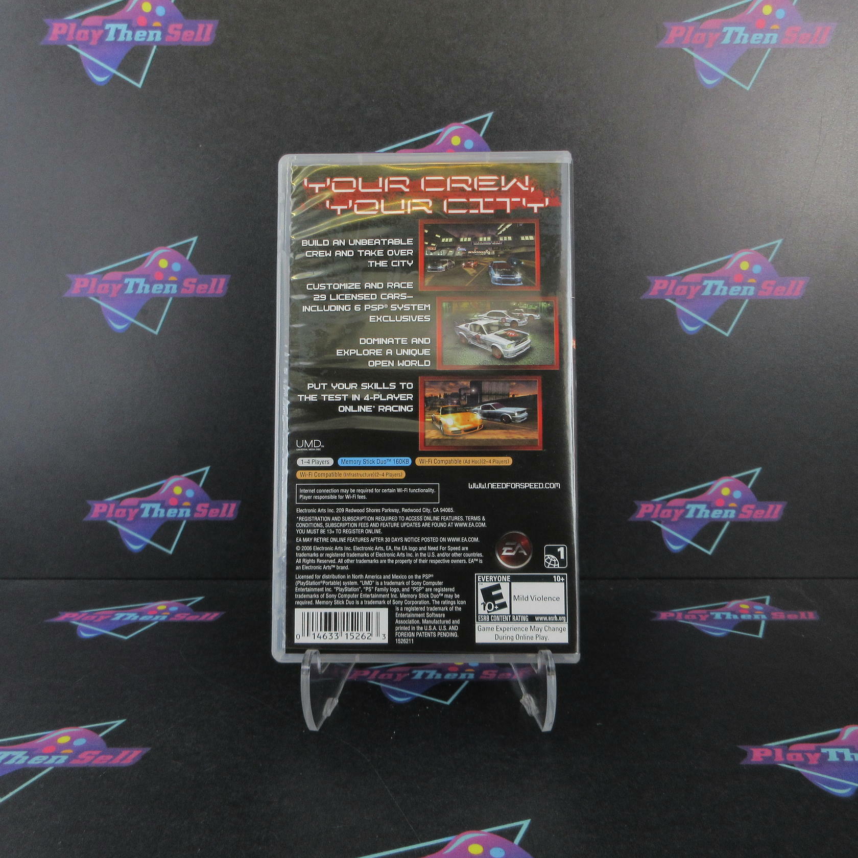 Need for Speed Carbon City Sony PSP Clear UMD Complete - Excellent