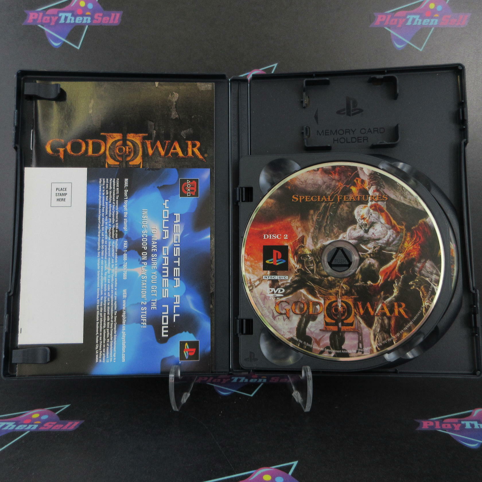 God of War 2 PS2 PlayStation 2 + Reg Card Complete - Excellent