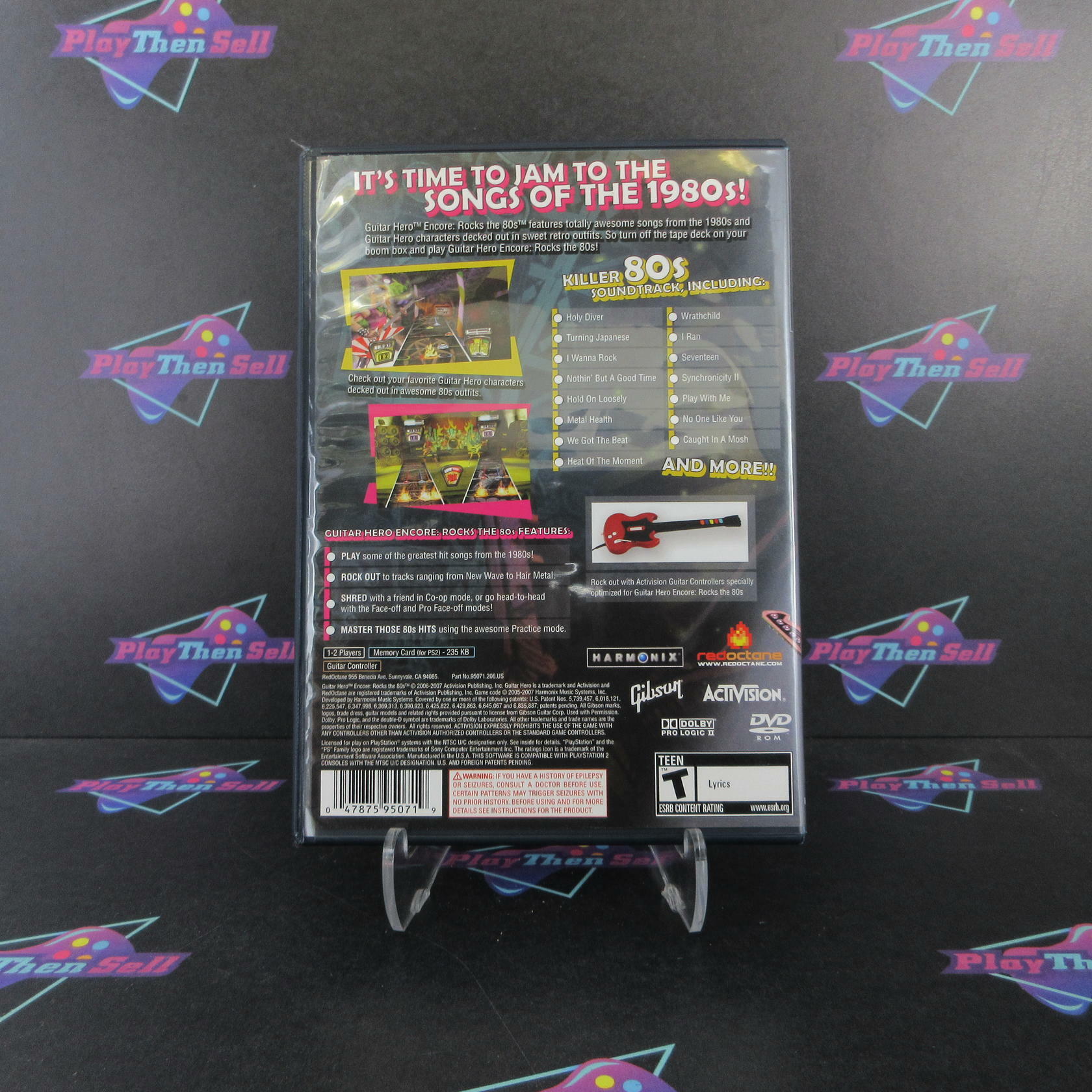 Guitar Hero Encore Rocks the 80s PS2 PlayStation 2 Complete - Excellent