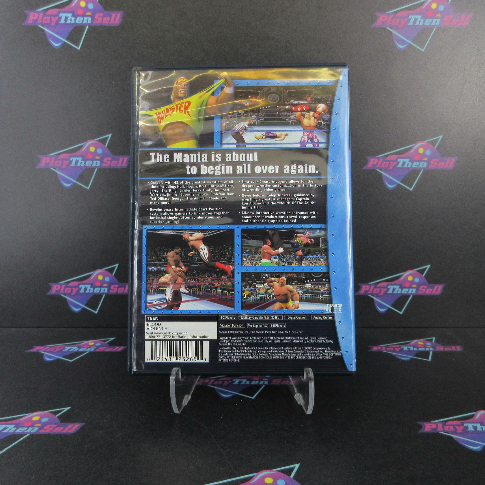 Legends of Wrestling PS2 PlayStation 2 + Reg Card Complete - Excellent