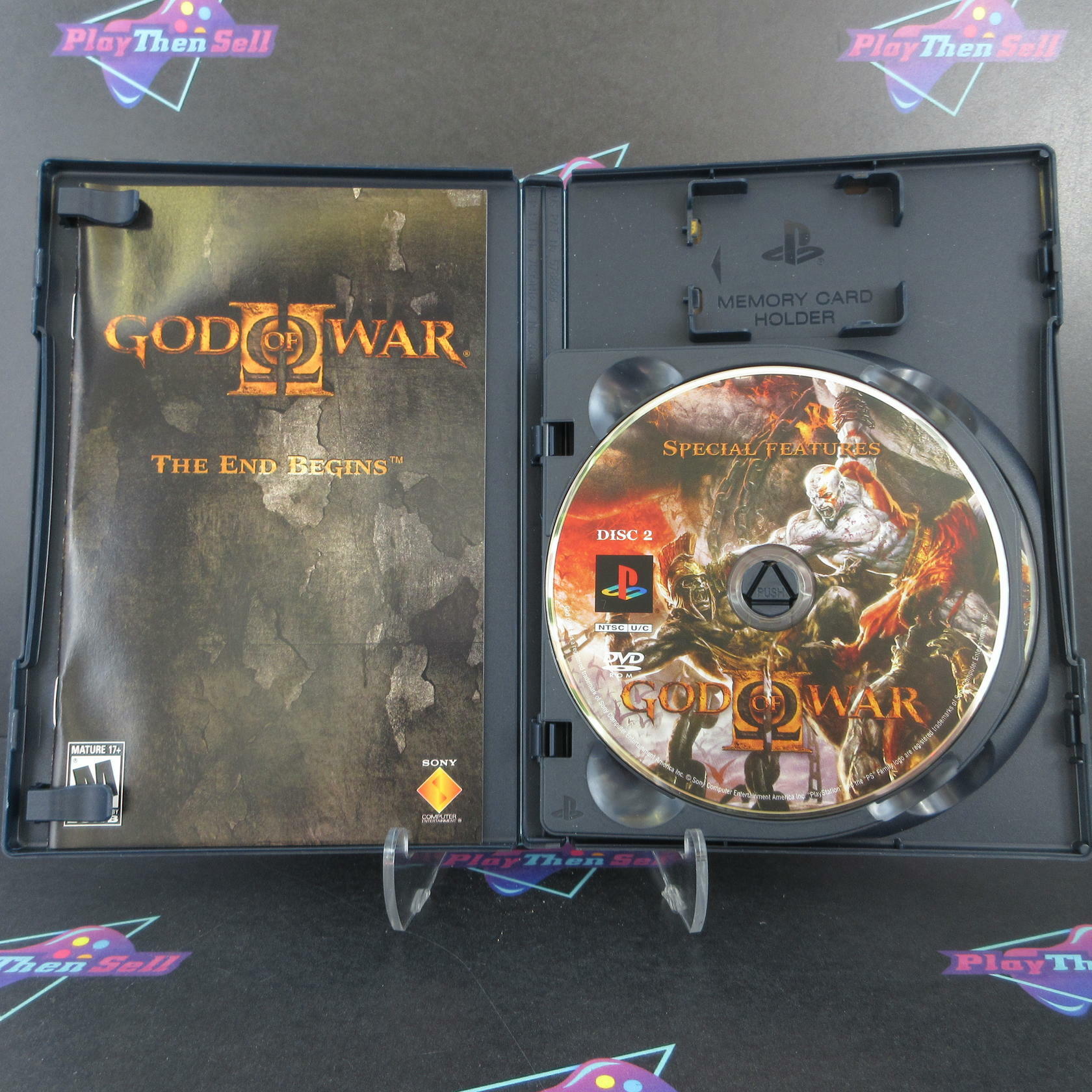 God of War 2 PS2 PlayStation 2 + Reg Card Complete - Excellent