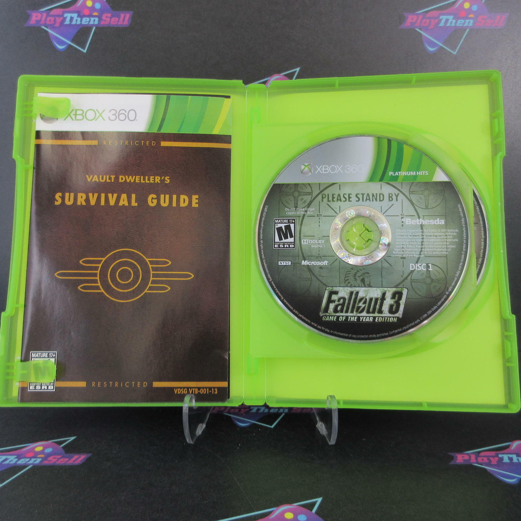 Fallout 3 GOTY Xbox 360 Platinum Hits Complete - Excellent