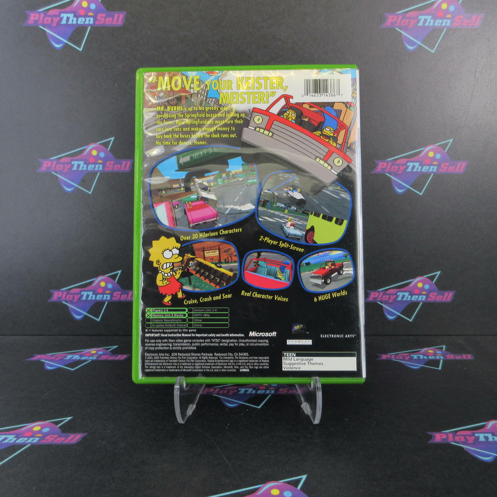 Simpsons Road Rage Xbox Platinum Hits Complete - Refurbished