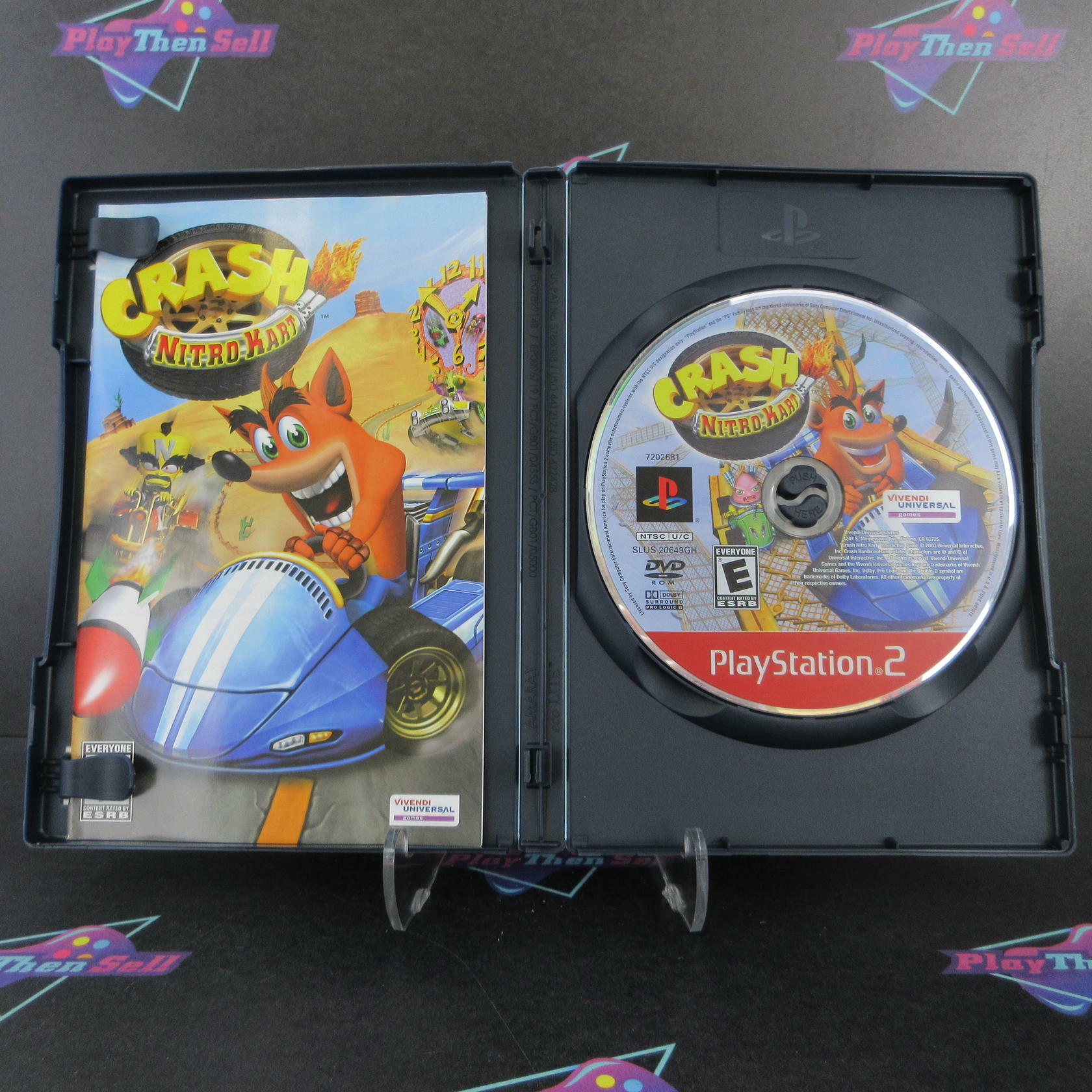Crash Nitro Kart PS2 PlayStation 2 Greatest Hits Complete - Excellent