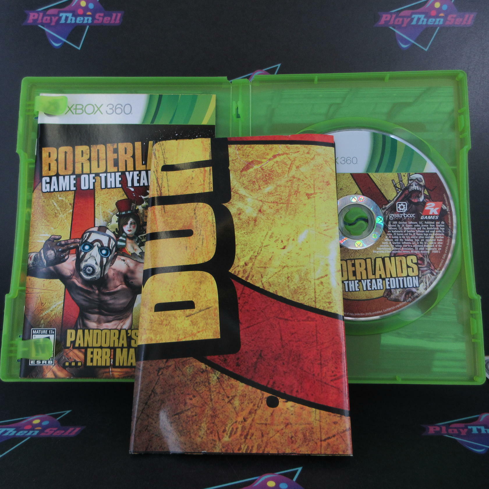 Borderlands Game of the Year Edition Xbox 360 + Poster Complete - Excellent