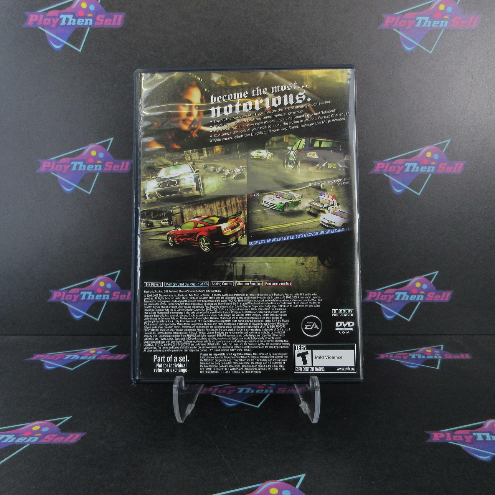 Need for Speed Most Wanted PS2 PlayStation 2 Complete - Excellent