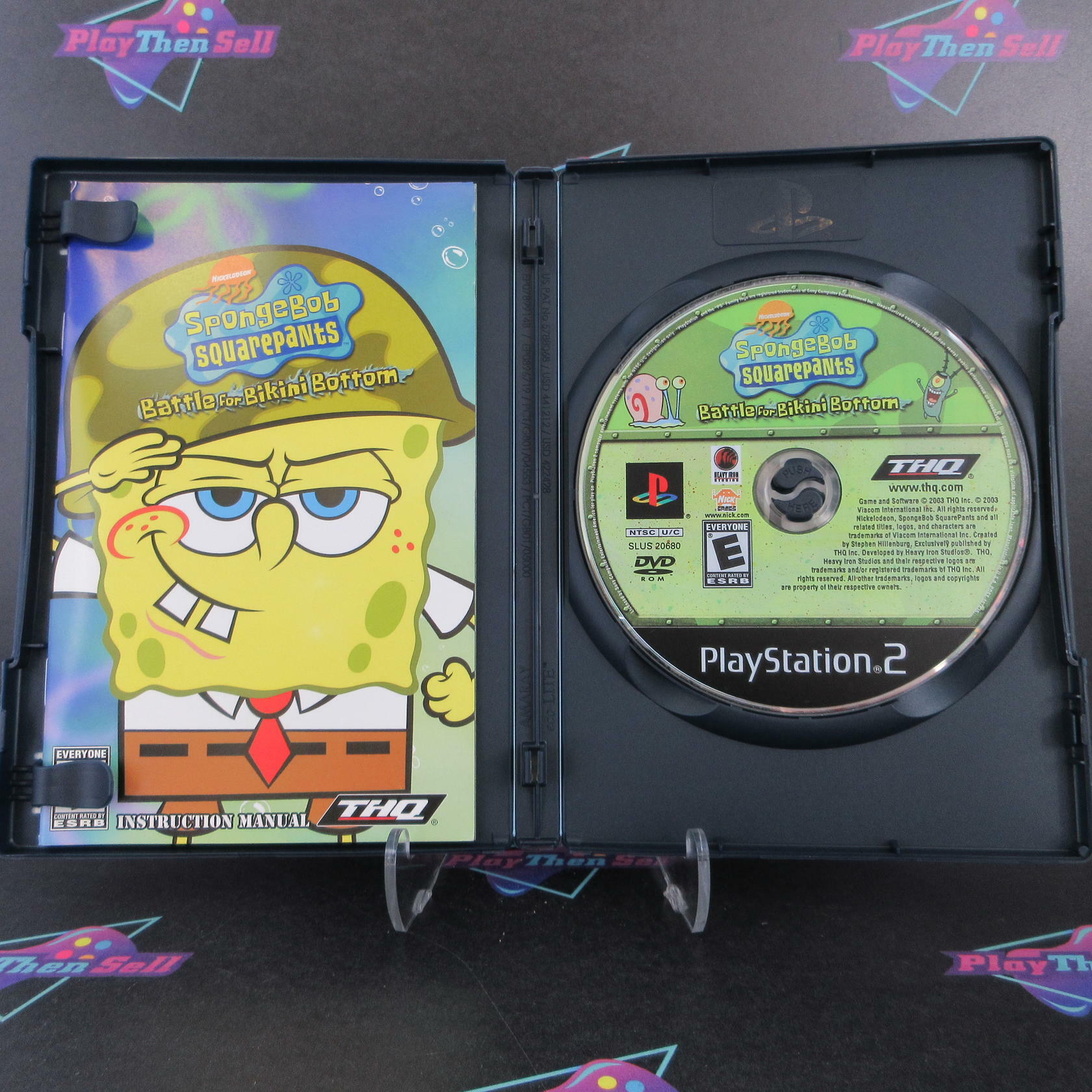 SpongeBob SquarePants Battle for Bikini Bottom PS2 PlayStation 2 CIB - Excellent