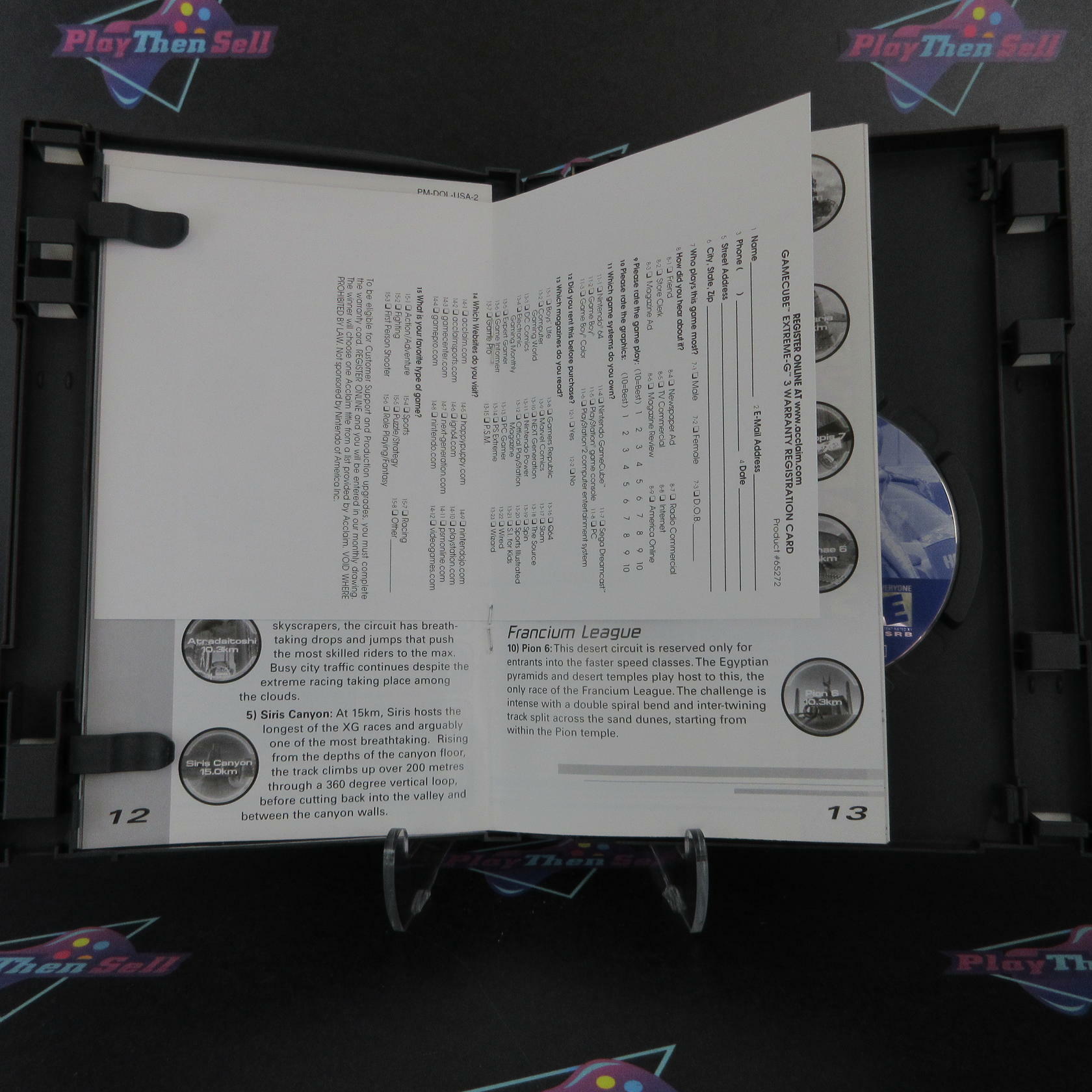 Extreme-G 3 Nintendo Gamecube + Reg Card Complete - Refurbished