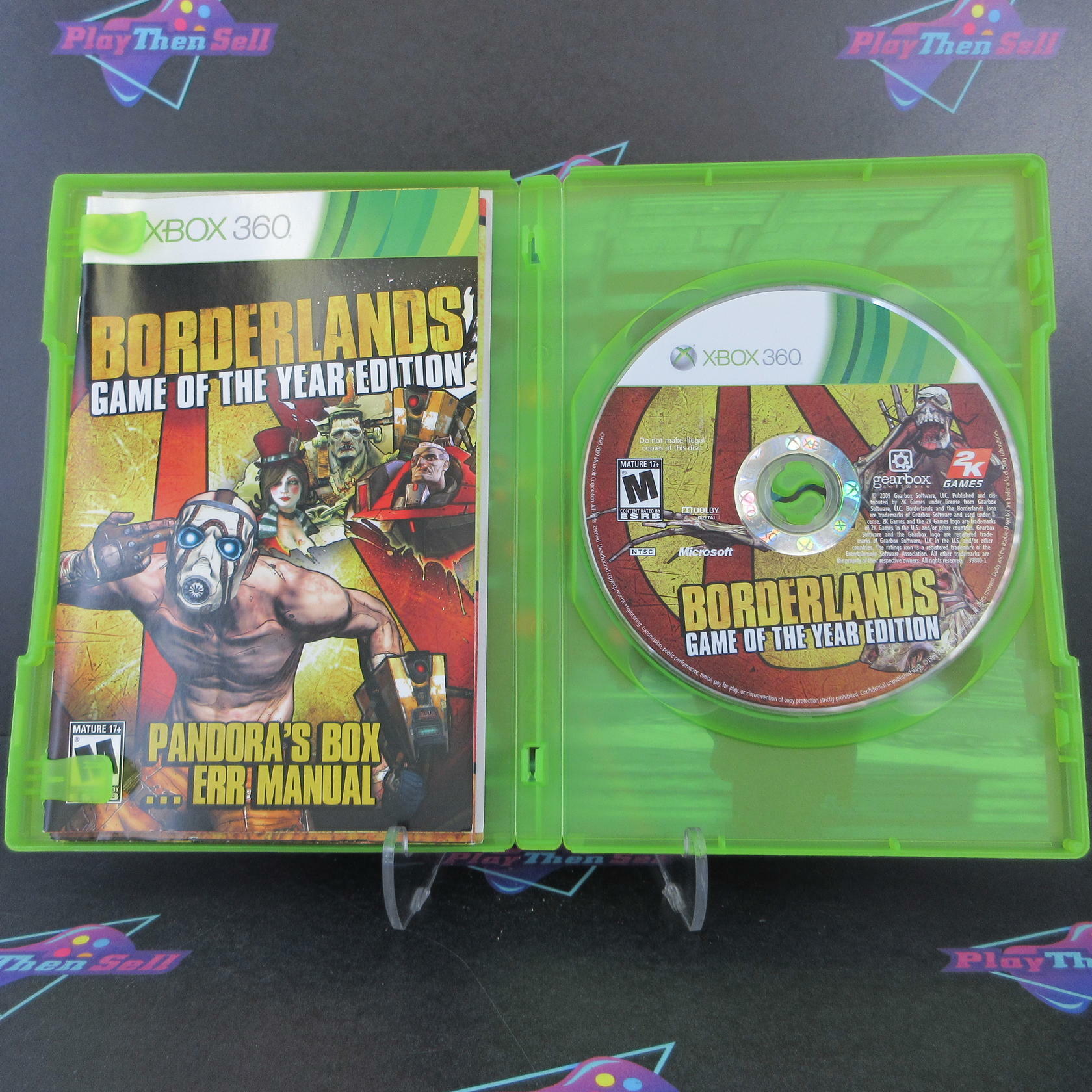 Borderlands Game of the Year Edition Xbox 360 + Poster Complete - Excellent