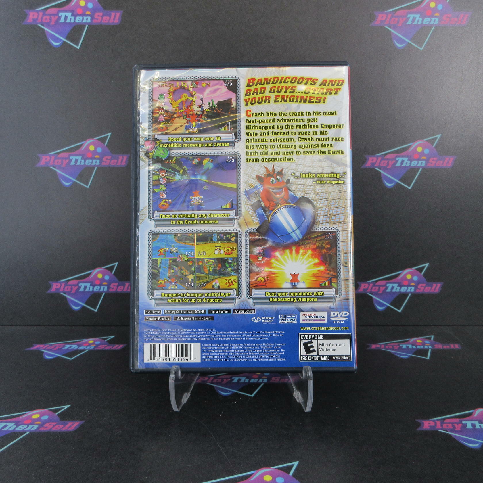 Crash Nitro Kart PS2 PlayStation 2 Greatest Hits Complete - Excellent