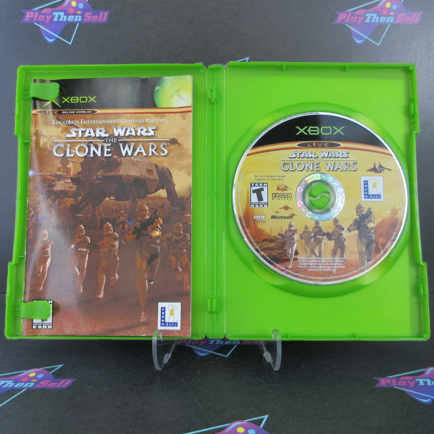 Star Wars Clone Wars Xbox + Reg Card Complete - Refurbished