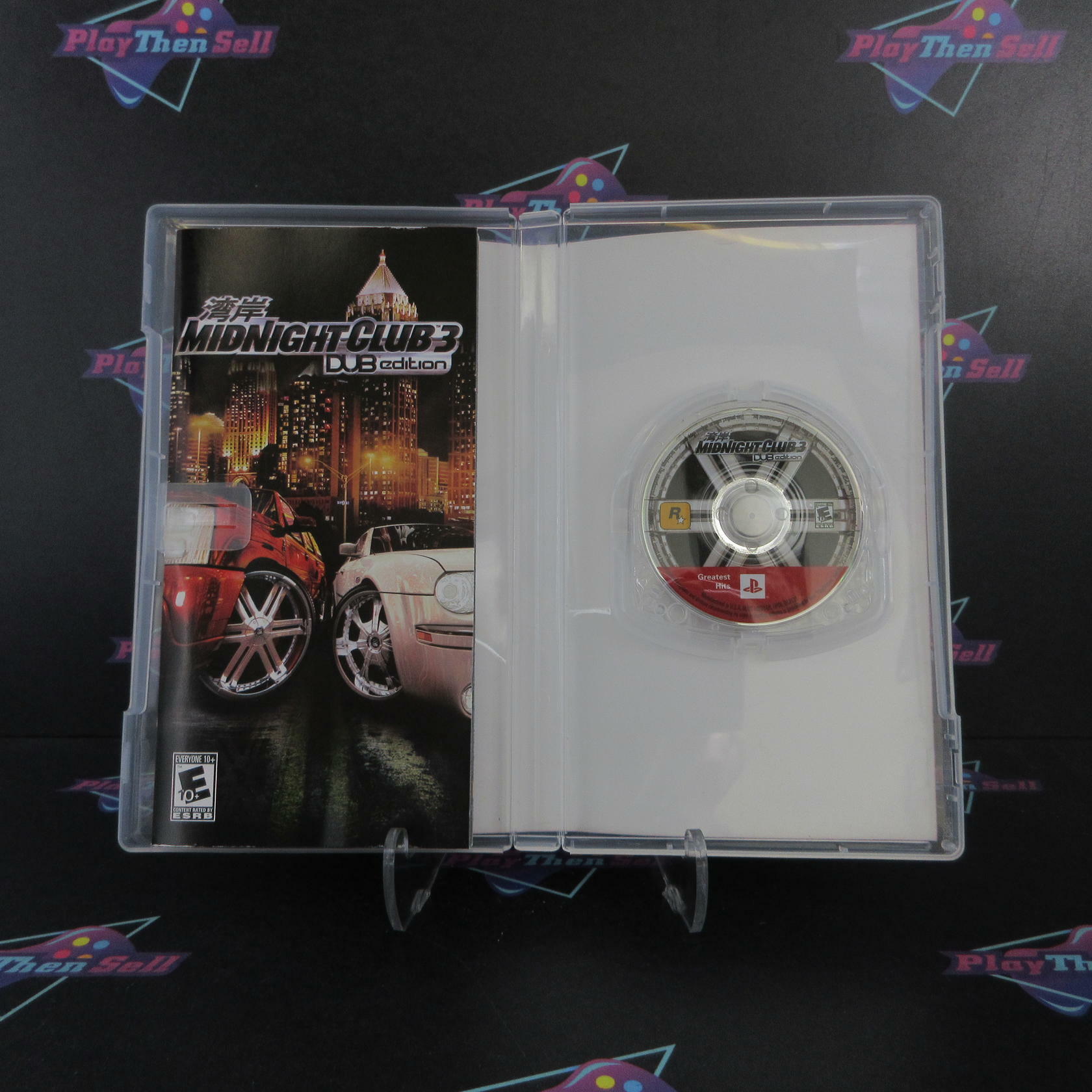 Midnight Club 3 Dub Edition Sony PSP GH Clear UMD Complete - Excellent