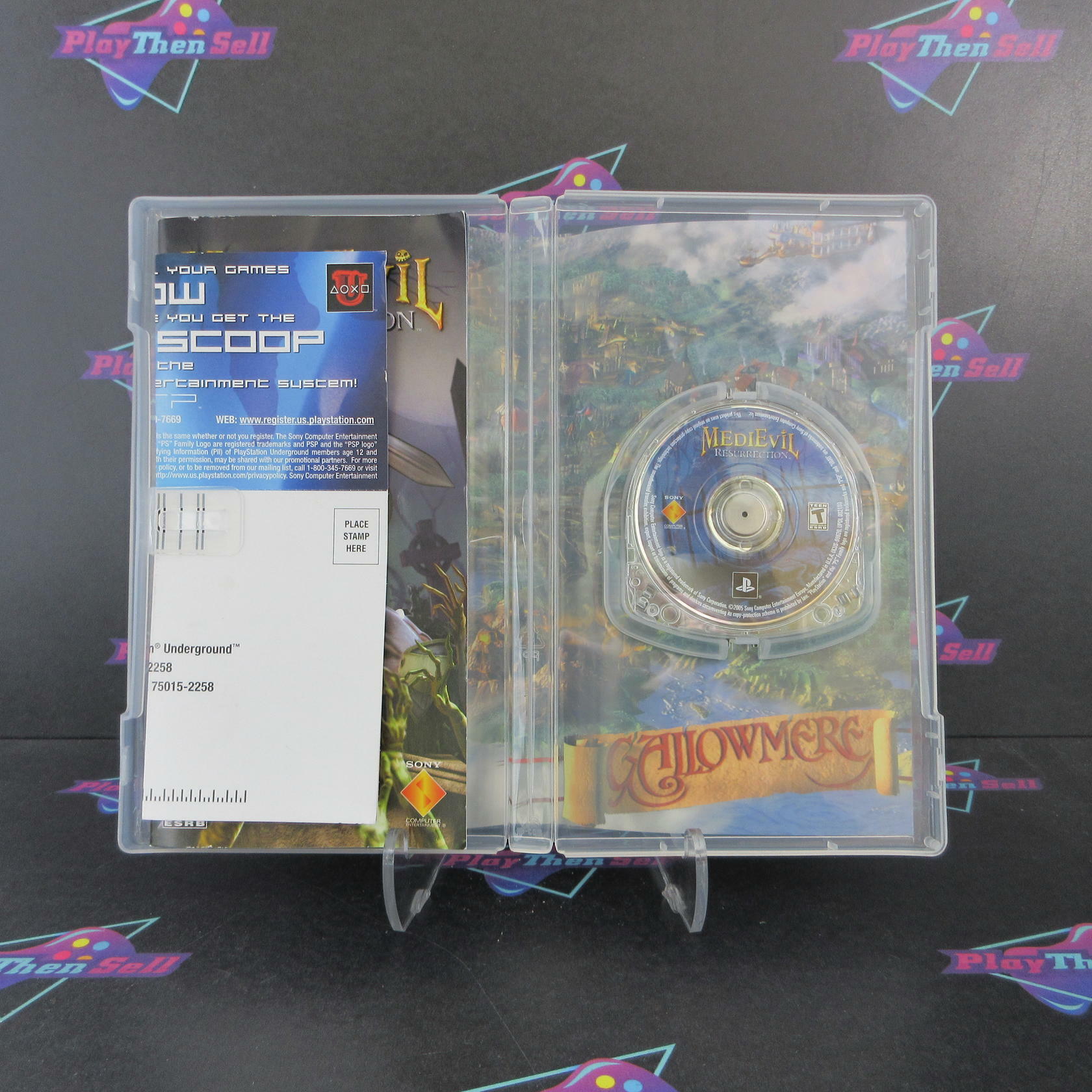 MediEvil Resurrection Sony PSP Clear UMD + Reg Card Complete - Excellent