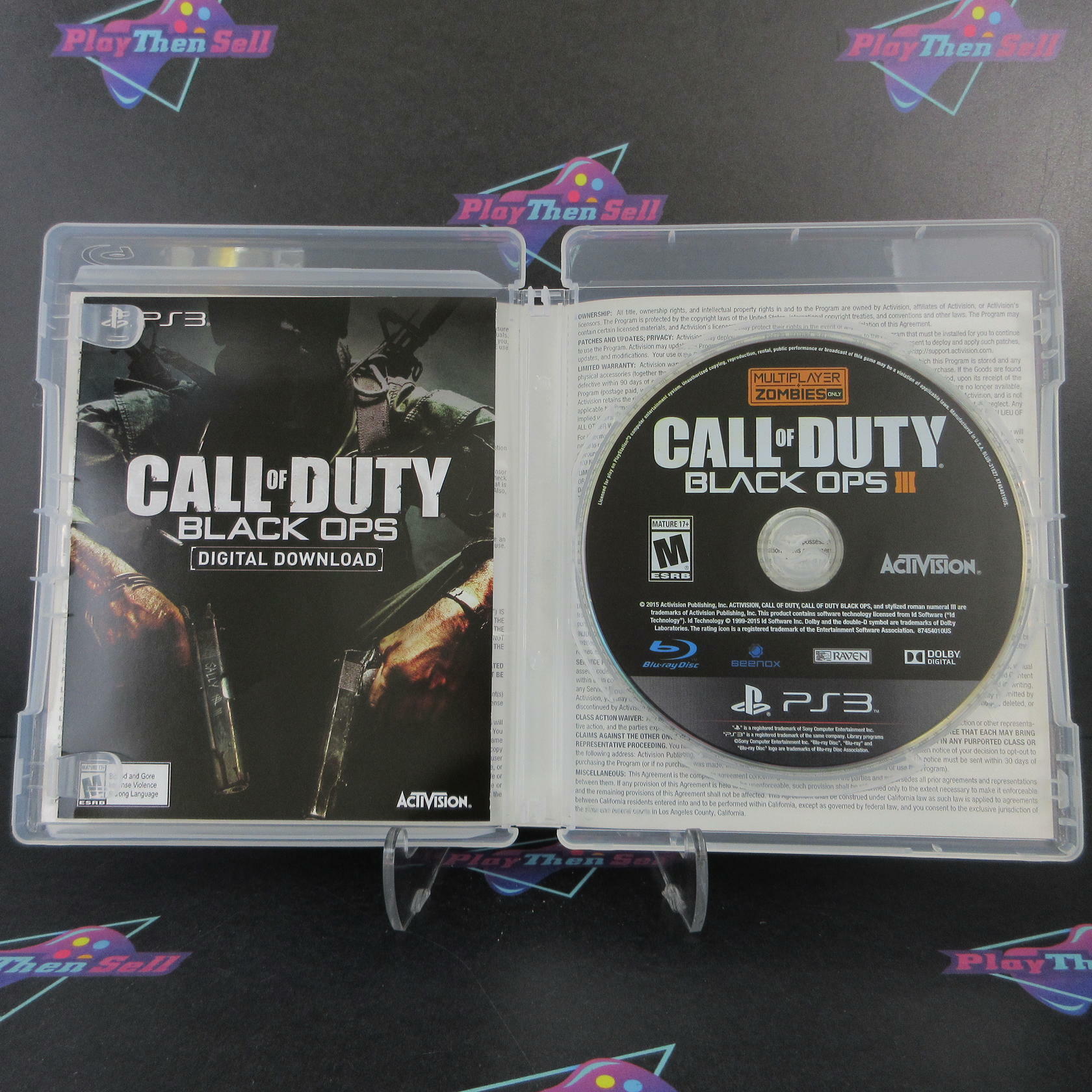 Call of Duty Black Ops III Multiplayer + Zombies PS3 PlayStation 3 - Excellent