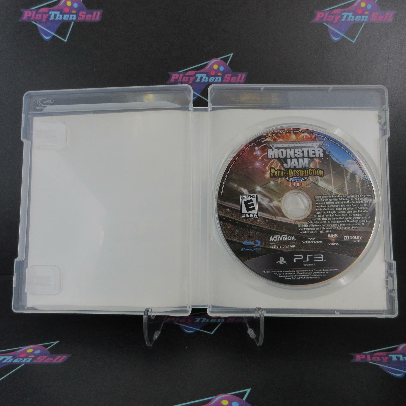 Monster Jam 3 Path of Destruction PS3 PlayStation 3 AD/NM - Very Good