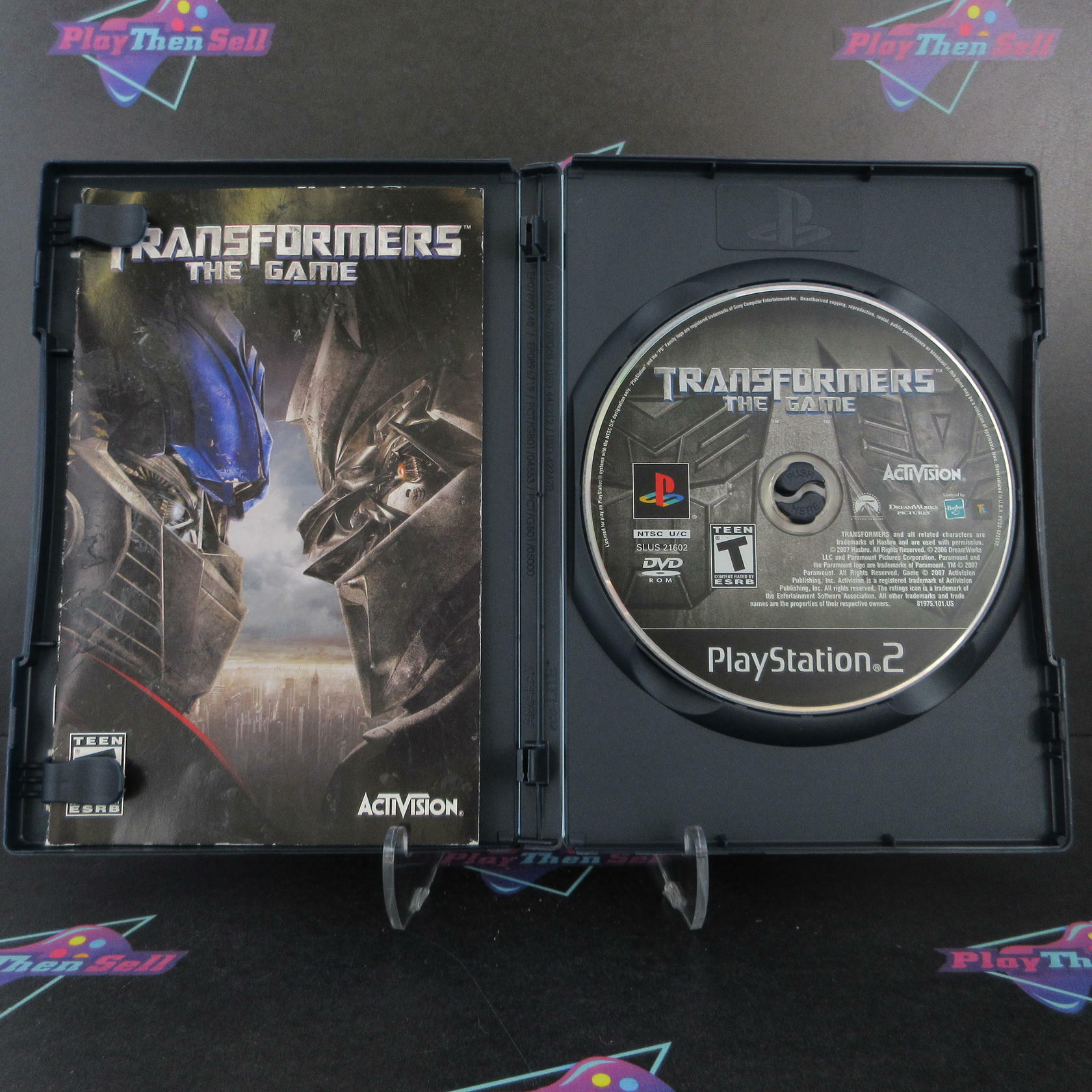 Transformers The Game PS2 PlayStation 2 AD/MD Complete CIB - Very Good