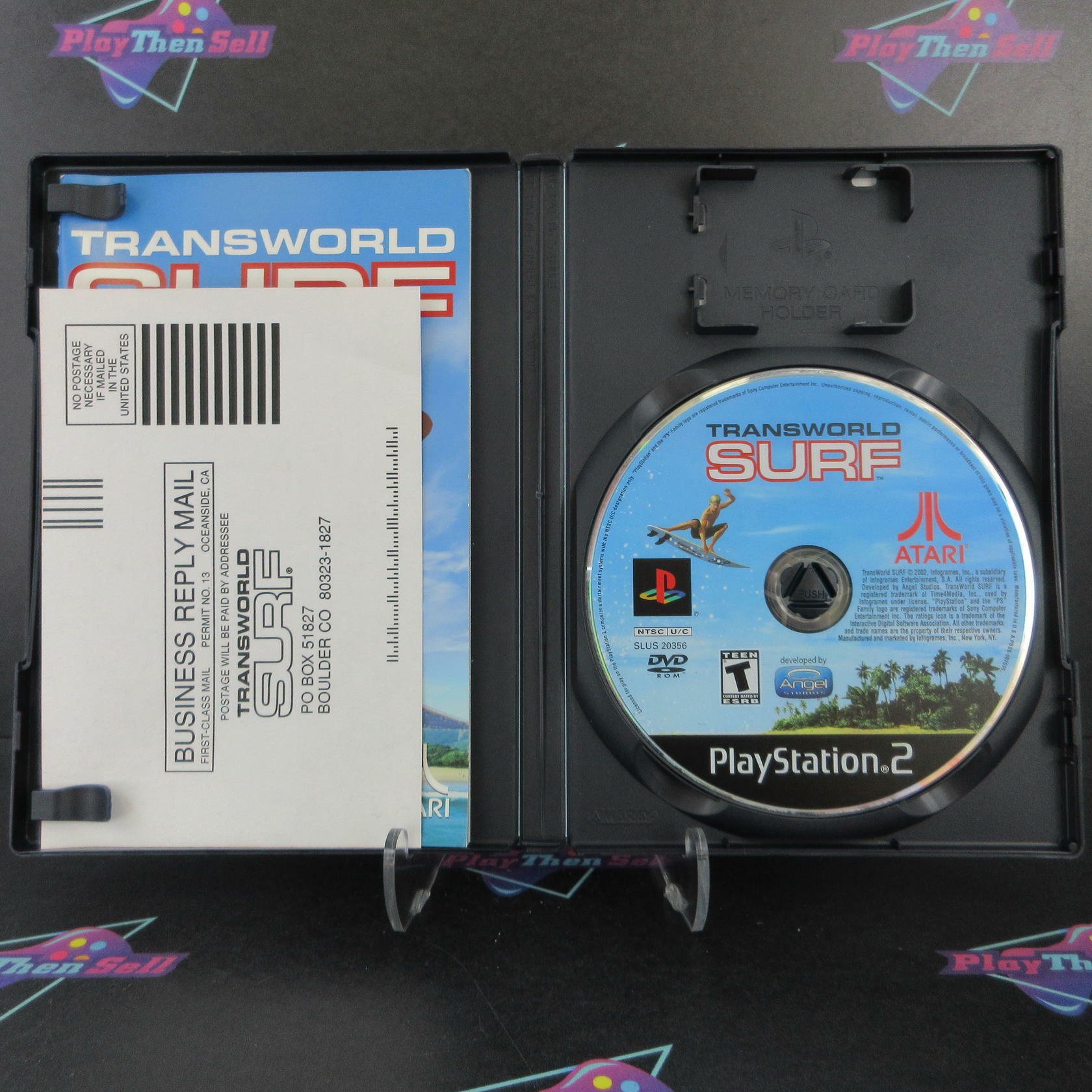 Transworld Surf PS2 PlayStation 2 AD + Reg Card Complete CIB - Very Good