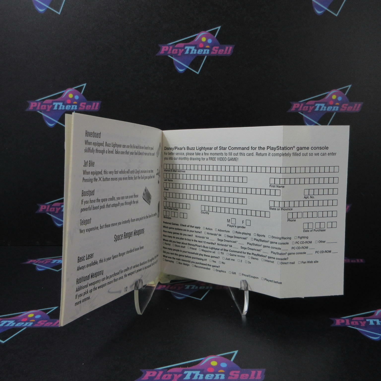 Buzz Lightyear of Star Command PS1 PlayStation 1 + Reg Card - Like New