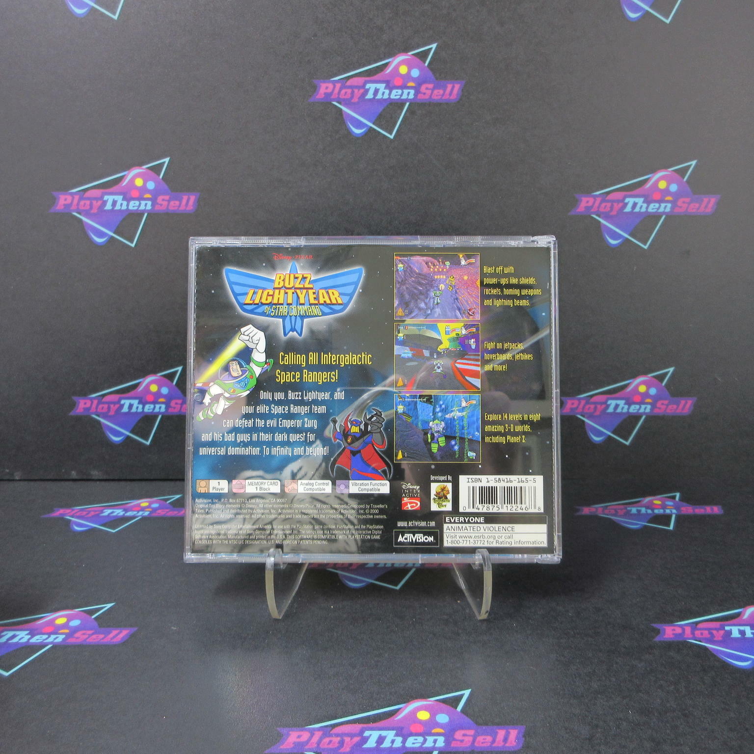 Buzz Lightyear of Star Command PS1 PlayStation 1 + Reg Card - Like New