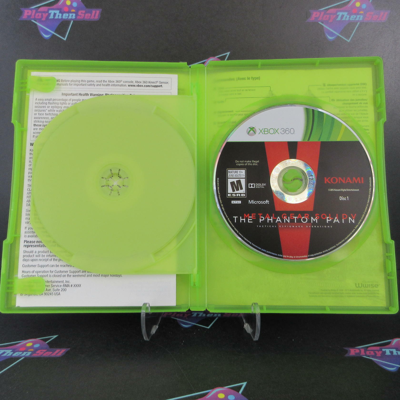 Metal Gear Solid V The Phantom Pain Xbox 360 AD Complete CIB - Very Good