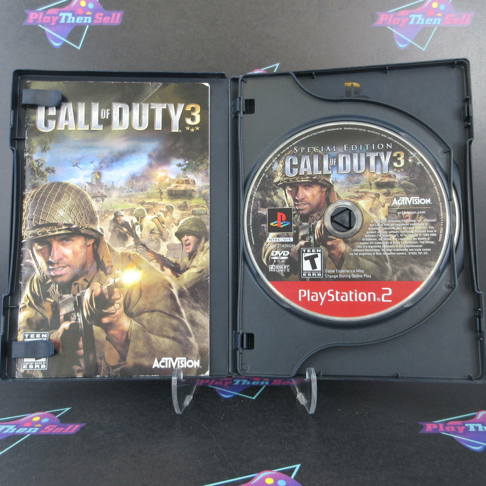 Call of Duty 3 Special Edition GH PS2 PlayStation 2 MD + Bonus Disc Complete CIB - Very Good