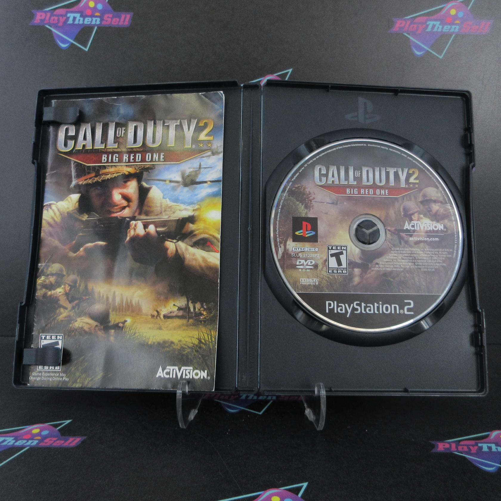 Call of Duty 2 Big Red One PS2 PlayStation 2 MD Complete CIB - Very Good