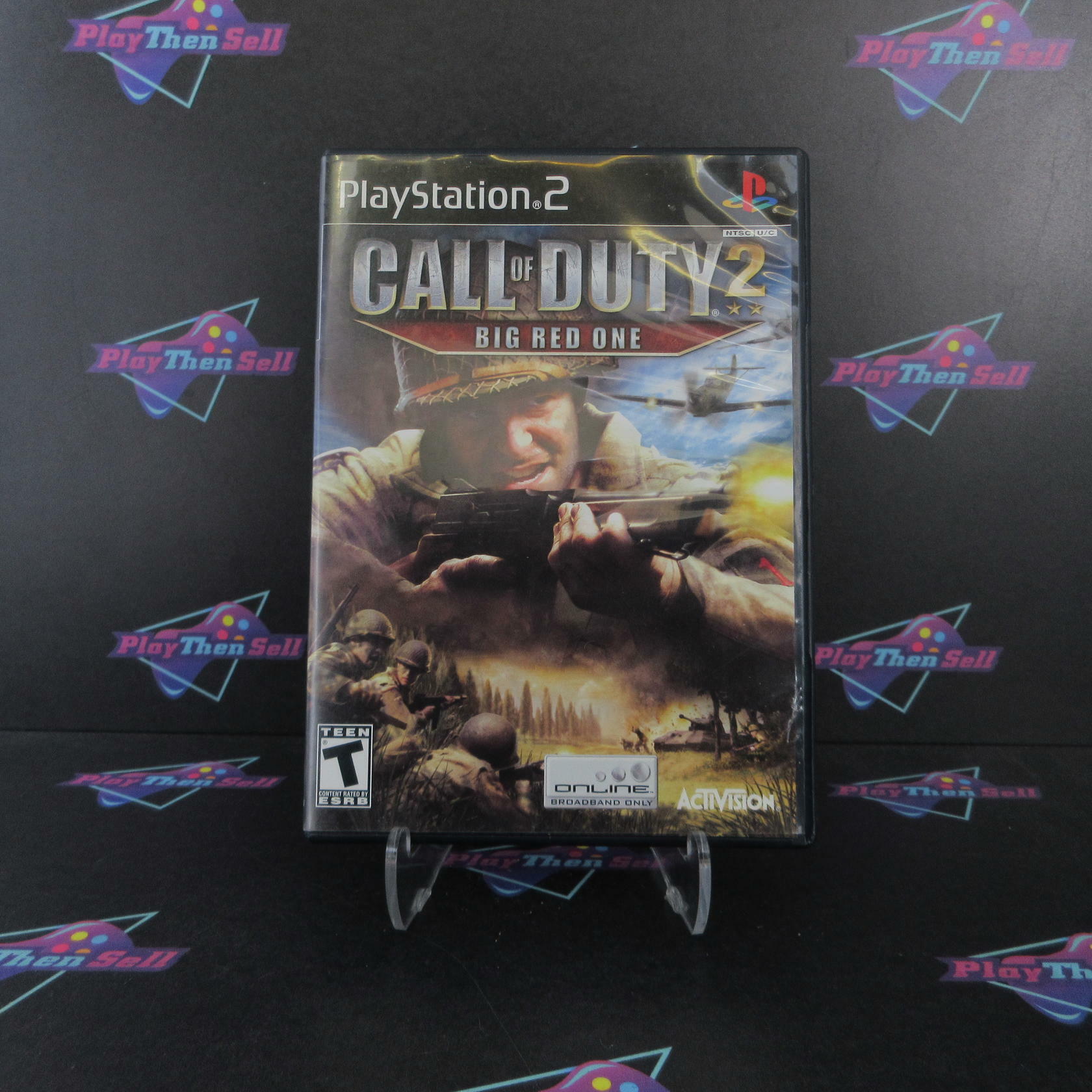 Call of Duty 2 Big Red One PS2 PlayStation 2 MD Complete CIB - Very Good