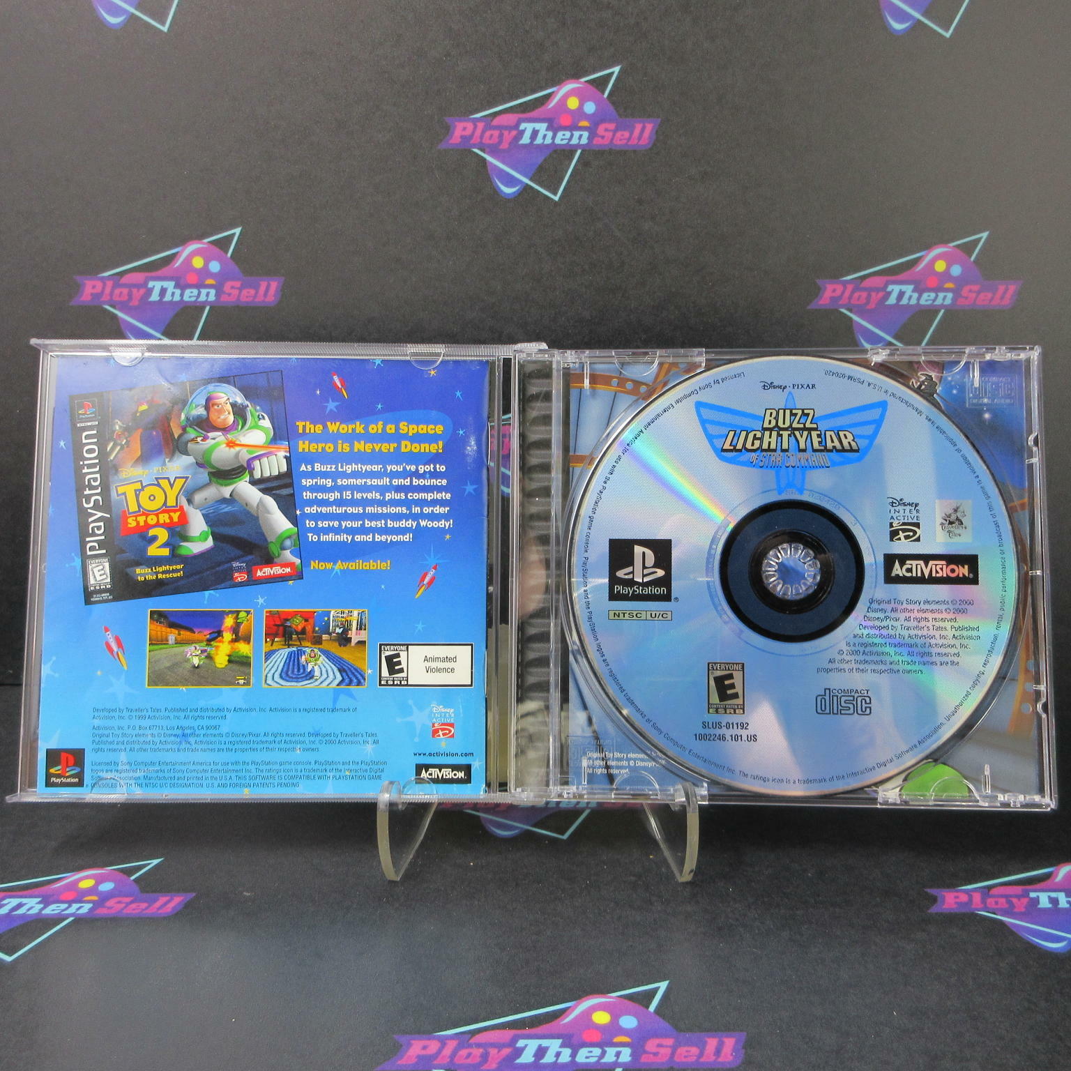 Buzz Lightyear of Star Command PS1 PlayStation 1 + Reg Card - Like New