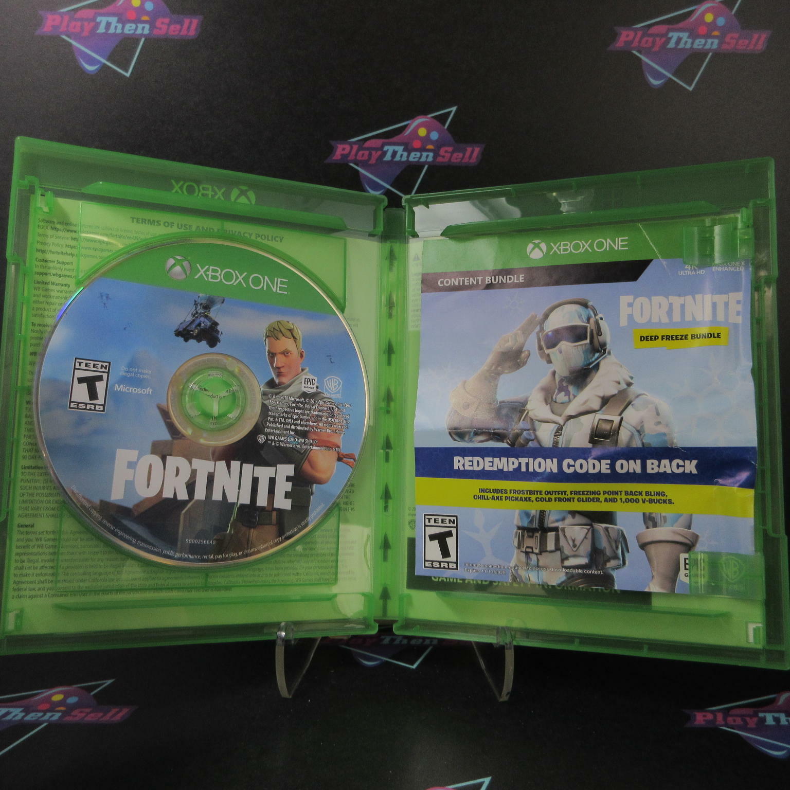 Fortnite Deep Freeze Bundle Xbox One AD Complete CIB - Very Good