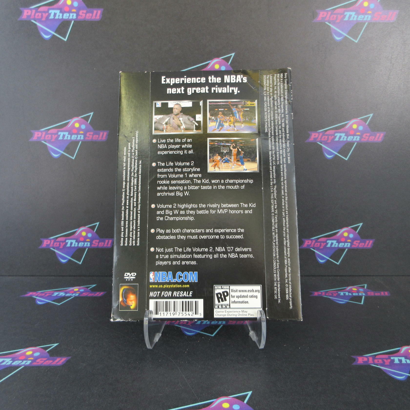 NBA 07 The Life Vol 2 PS2 PlayStation 2 In Sleeve AD - Very Good