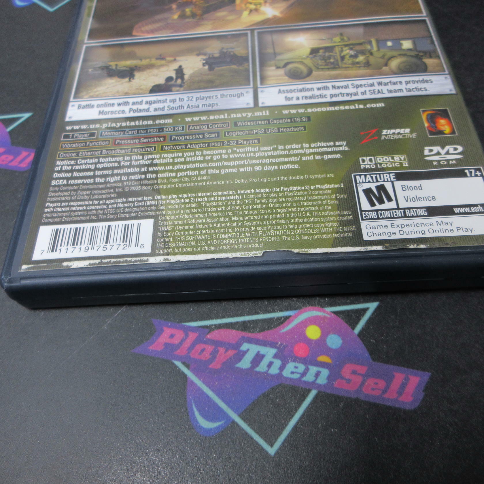 SOCOM 3 U.S. Navy Seals GH PS2 PlayStation 2 AD + Reg Card Complete CIB - Very Good