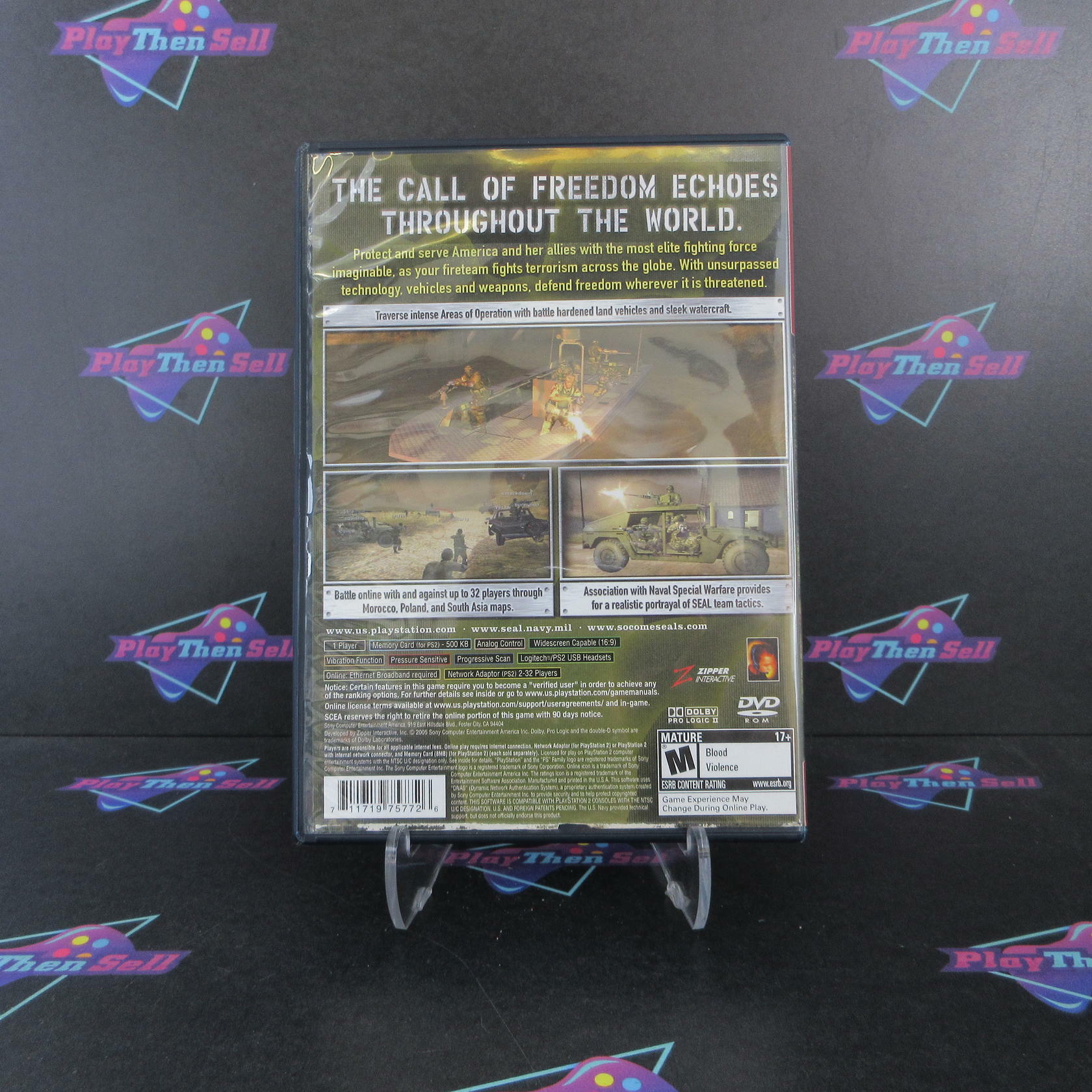 SOCOM 3 U.S. Navy Seals GH PS2 PlayStation 2 AD + Reg Card Complete CIB - Very Good
