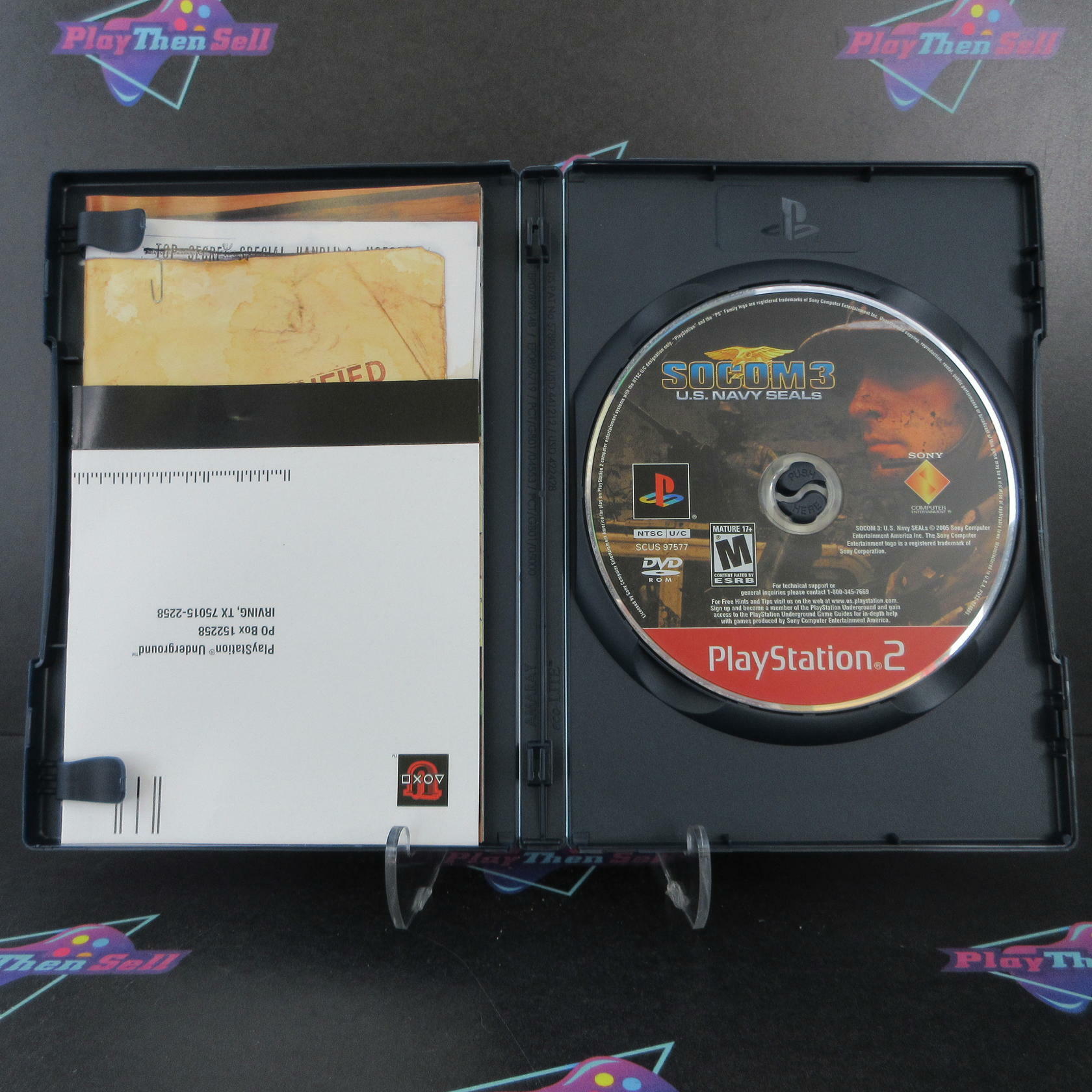 SOCOM 3 U.S. Navy Seals GH PS2 PlayStation 2 AD + Reg Card Complete CIB - Very Good