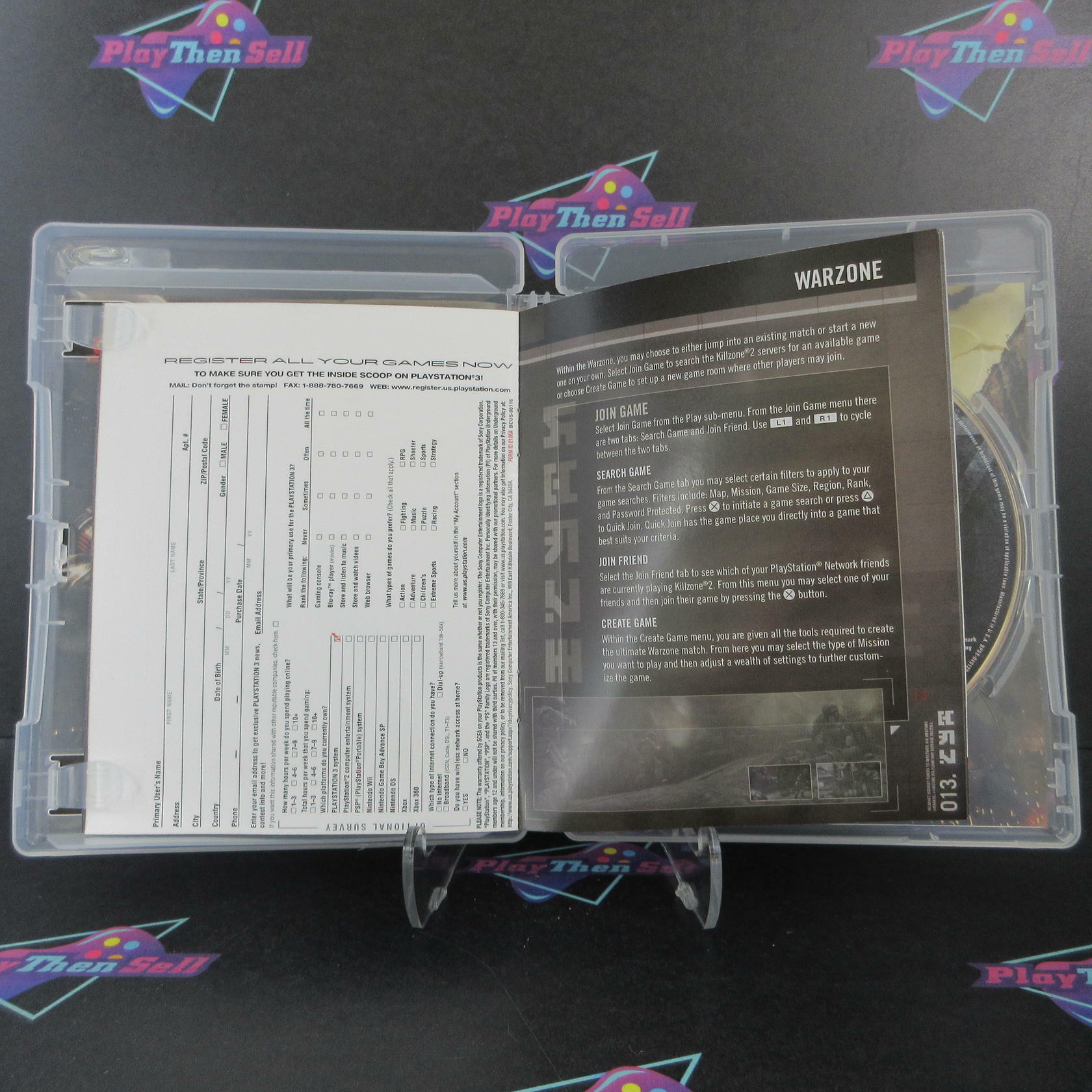 Killzone 2 PS3 PlayStation 3 + Reg Card Complete - Excellent