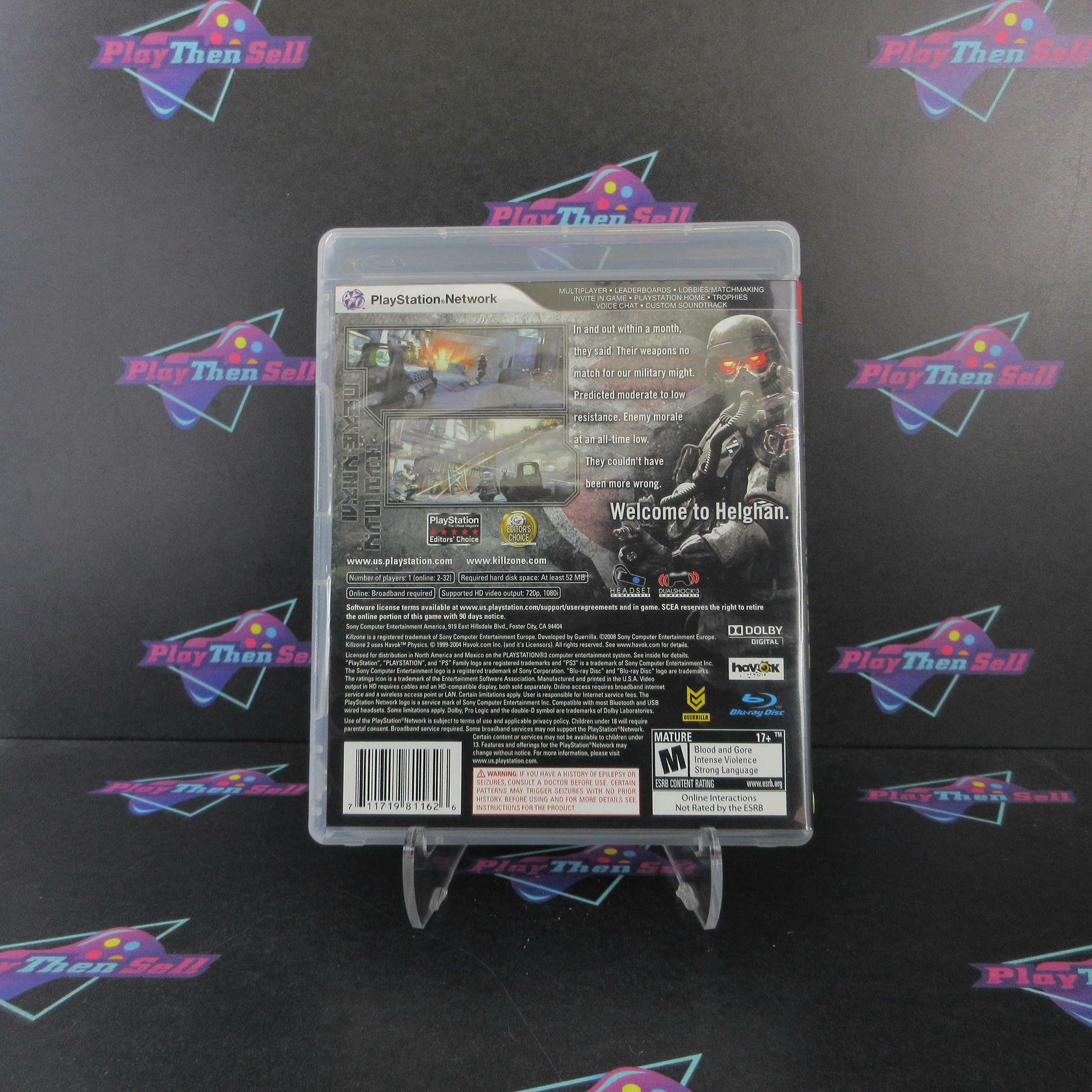Killzone 2 PS3 PlayStation 3 + Reg Card Complete - Excellent