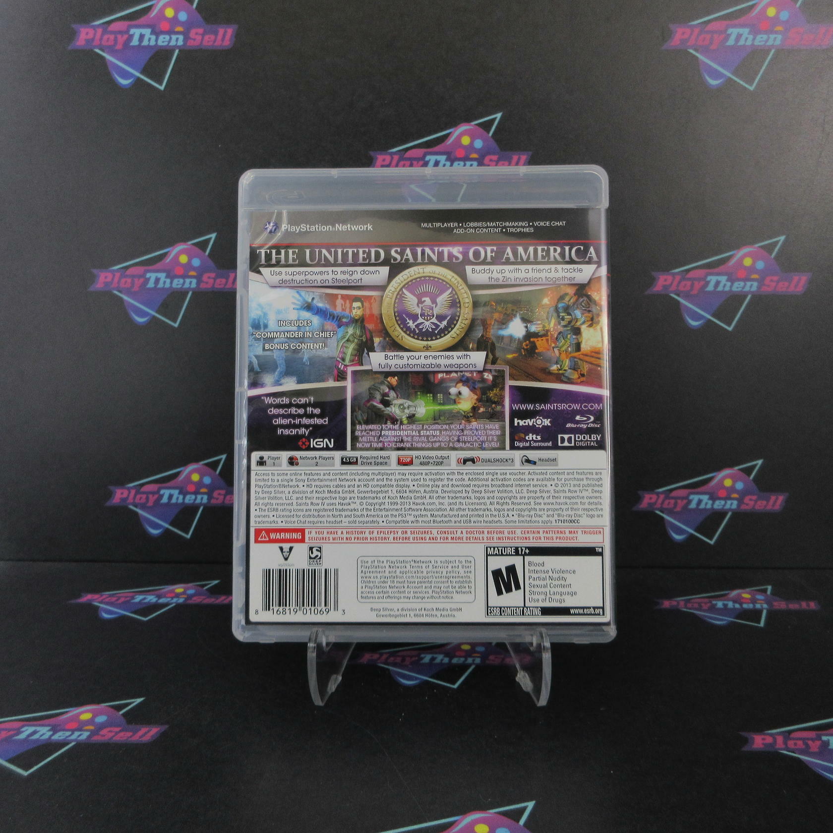 Saints Row IV Commander In Chief Edition PS3 PlayStation 3 Complete - Excellent