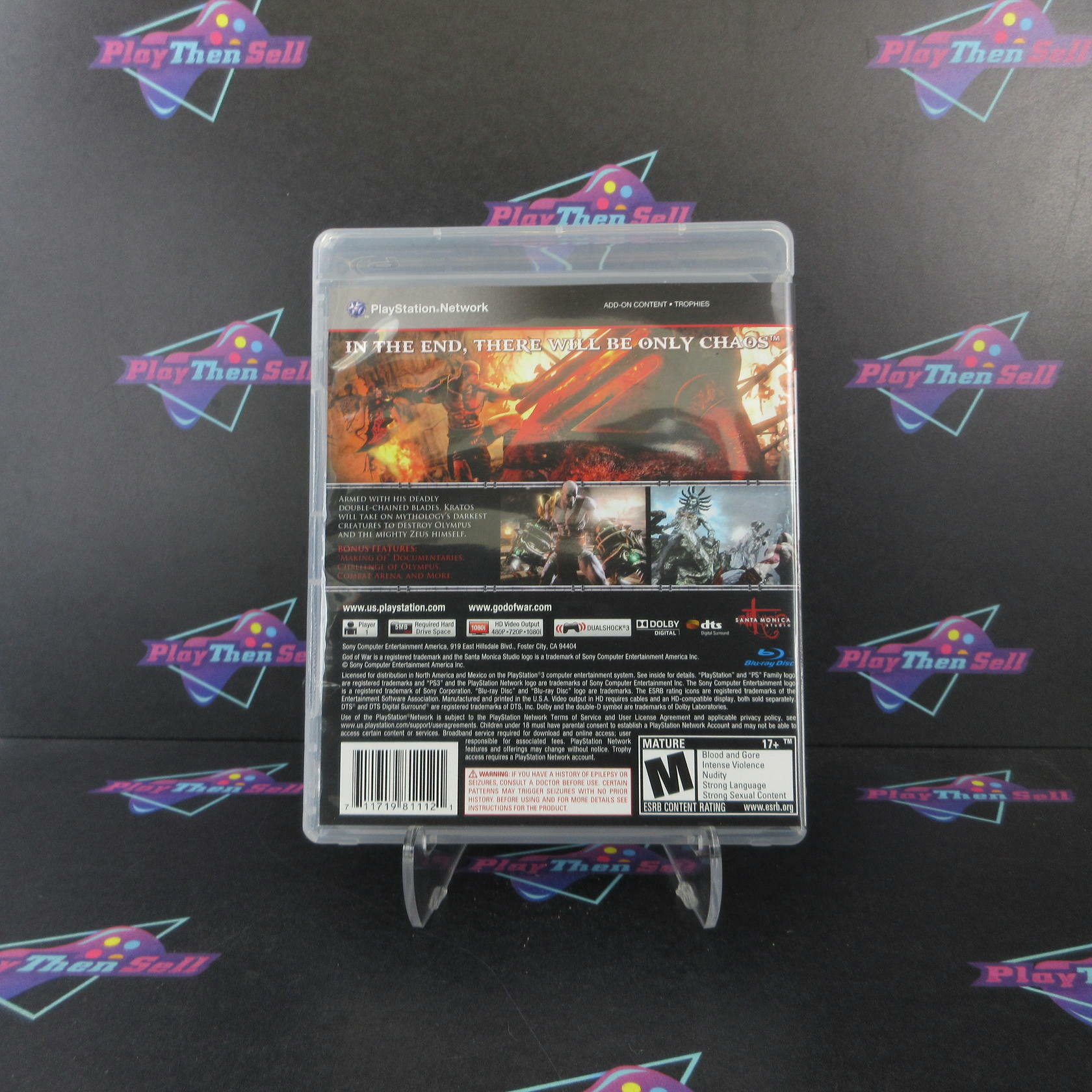 God of War 3 PS3 PlayStation 3 Complete - Excellent