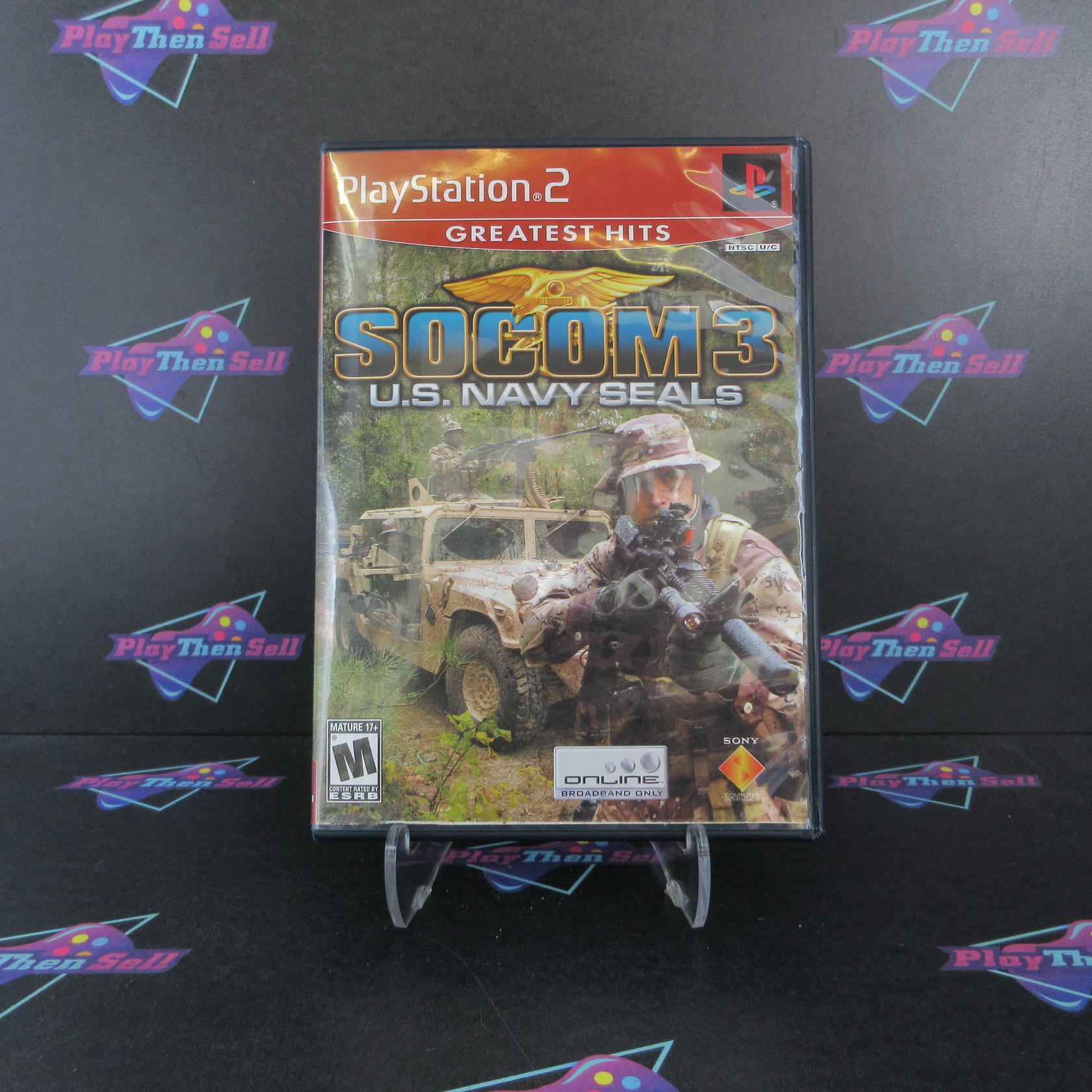 SOCOM 3 U.S. Navy Seals GH PS2 PlayStation 2 AD + Reg Card Complete CIB - Very Good