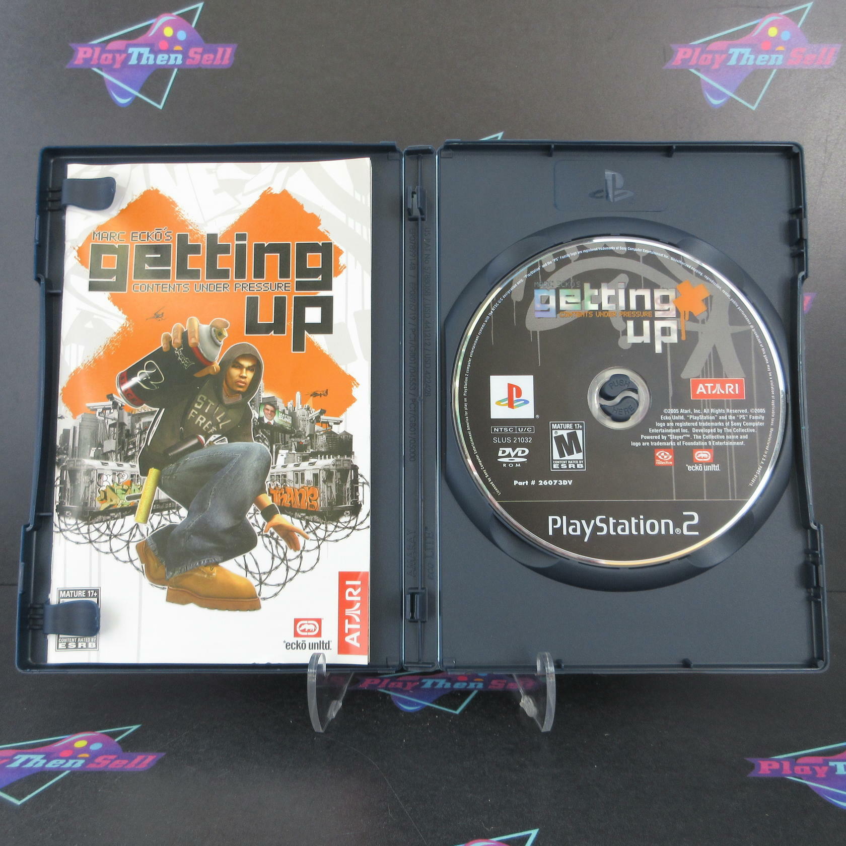 Marc Ecko's Getting Up Contents Under Pressure PS2 PlayStation 2 CIB - Excellent