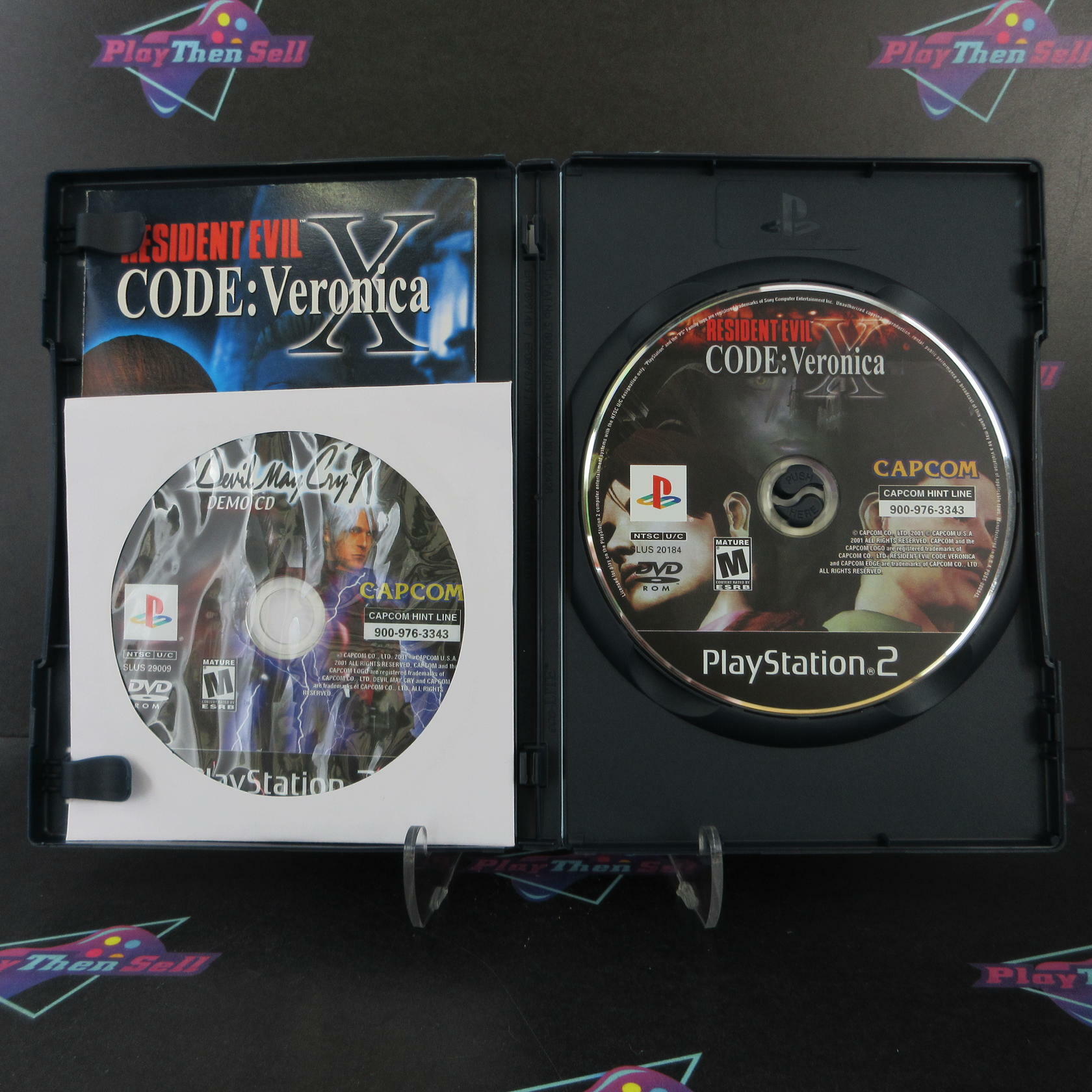 Resident Evil Code Veronica PS2 PlayStation 2 + Demo Disc Complete - Excellent