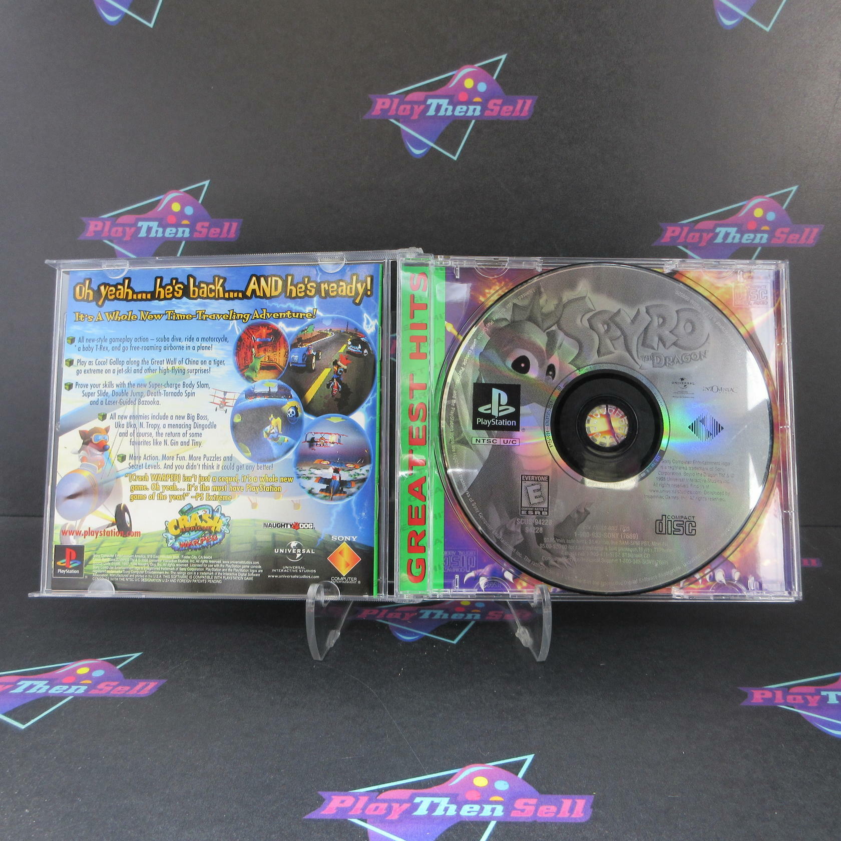 Spyro the Dragon PS1 PlayStation 1 GH Complete - Excellent