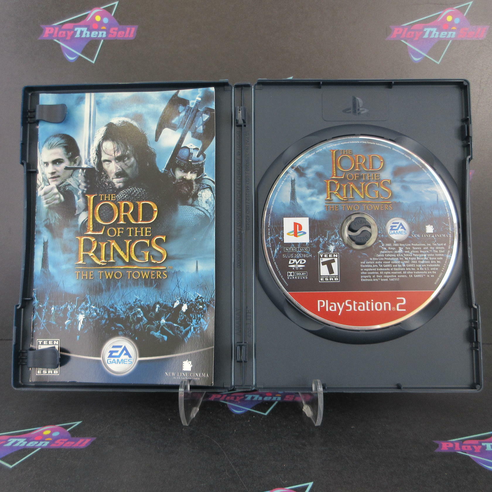 Lord of the Rings The Two Towers PS2 PlayStation 2 GH Complete - Excellent