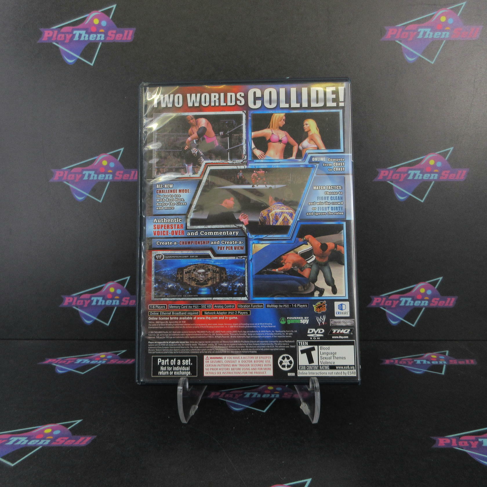 WWE SmackDown vs Raw PS2 PlayStation 2 Complete - Excellent