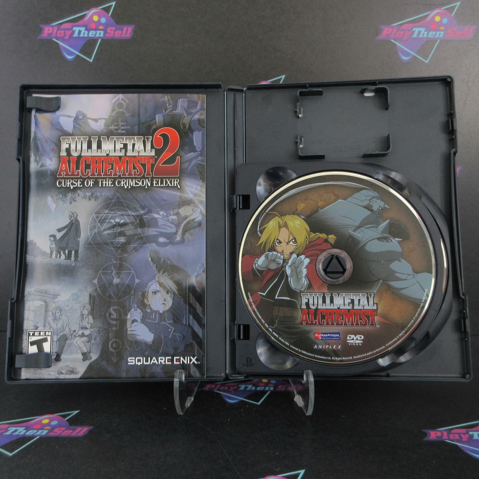 Fullmetal Alchemist 2 Curse of the Crimson Elixir PS2 PlayStation 2 + Bonus DVD - Refurbished