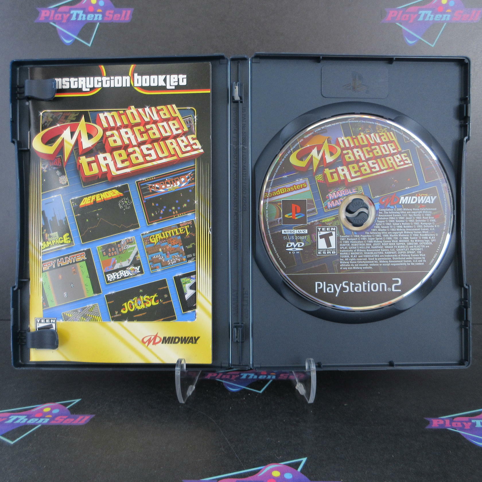 Midway Arcade Treasures PS2 PlayStation 2 + Reg Card Complete - Excellent