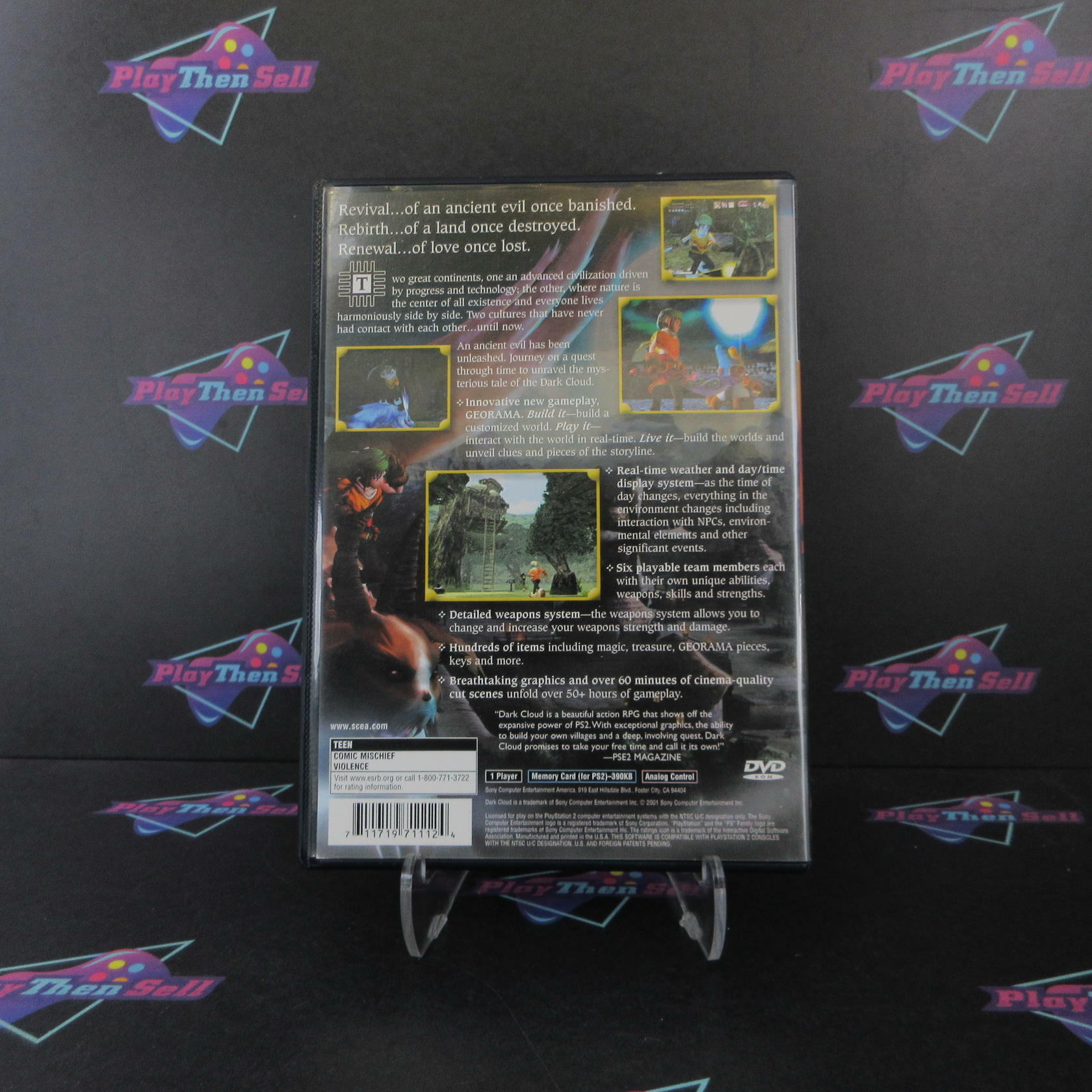 Dark Cloud PS2 PlayStation 2 AD Complete CIB - Very Good