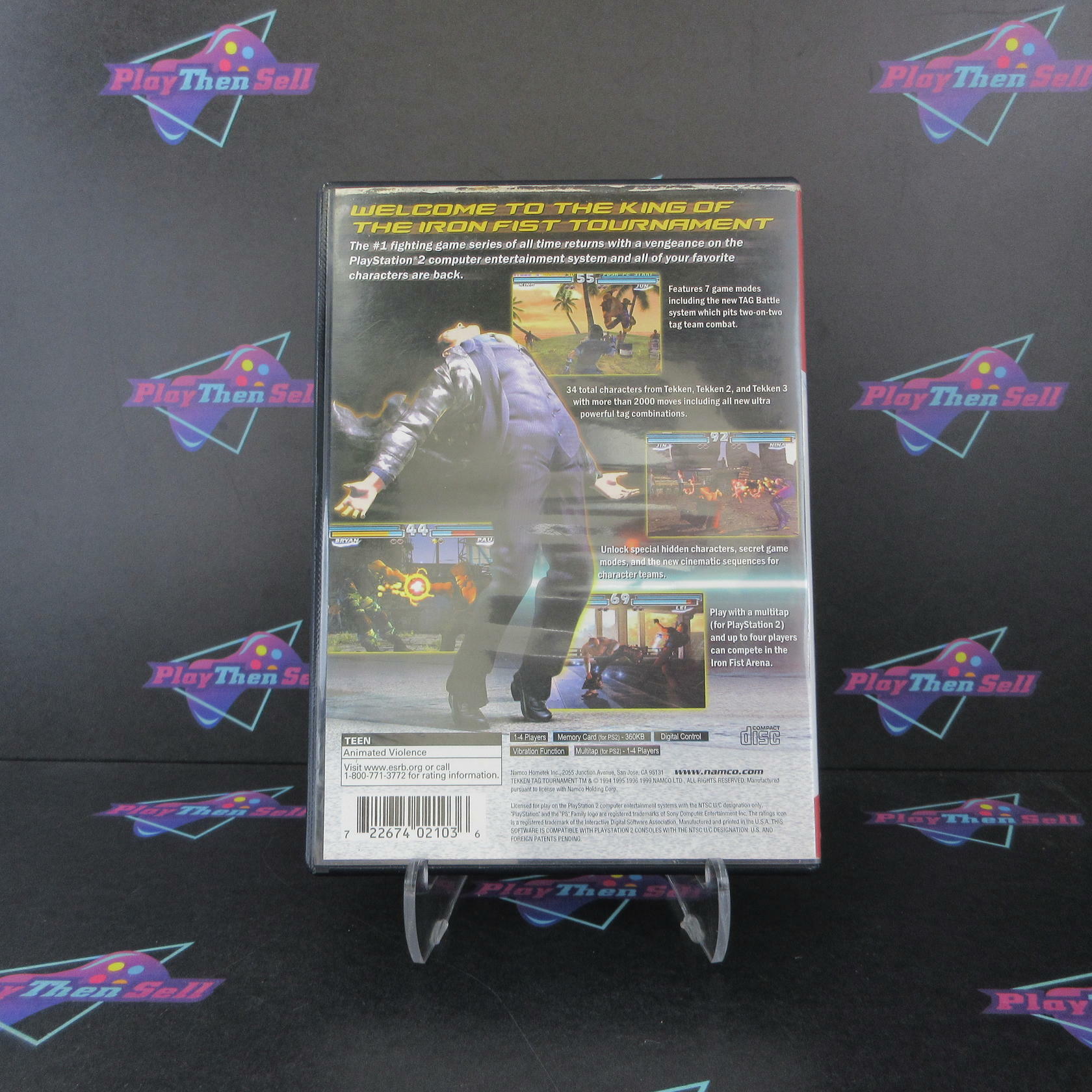 Tekken Tag Tournament GH PS2 PlayStation 2 AD + Reg Card Complete CIB - Very Good